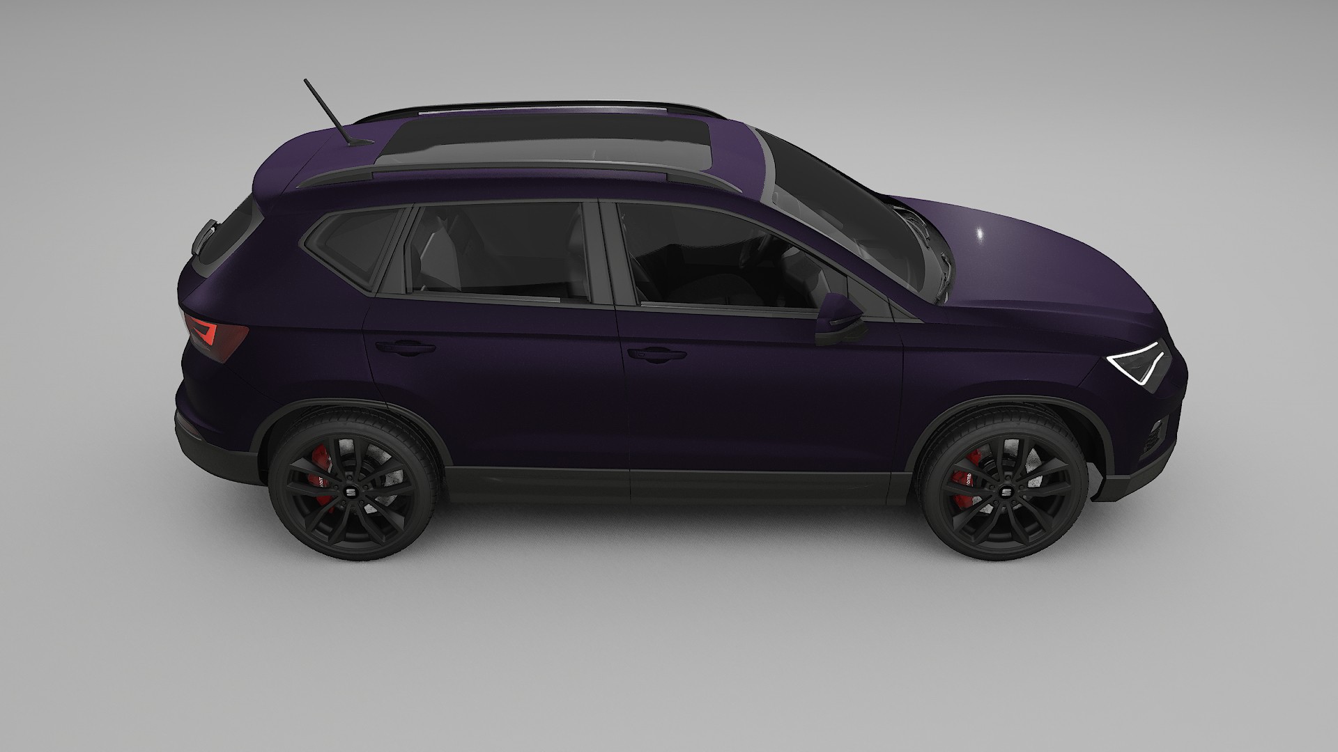 Seat Ateca KH7 Film de Protecție pentru Vopsea TPU | VIOLET PPF cu Schimbare de Culoare – Kit Complet Predecupat