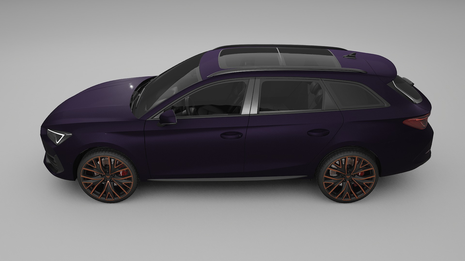 Seat Leon Cupra KL Film de Protecție pentru Vopsea TPU | VIOLET PPF cu Schimbare de Culoare – Kit Complet Predecupat