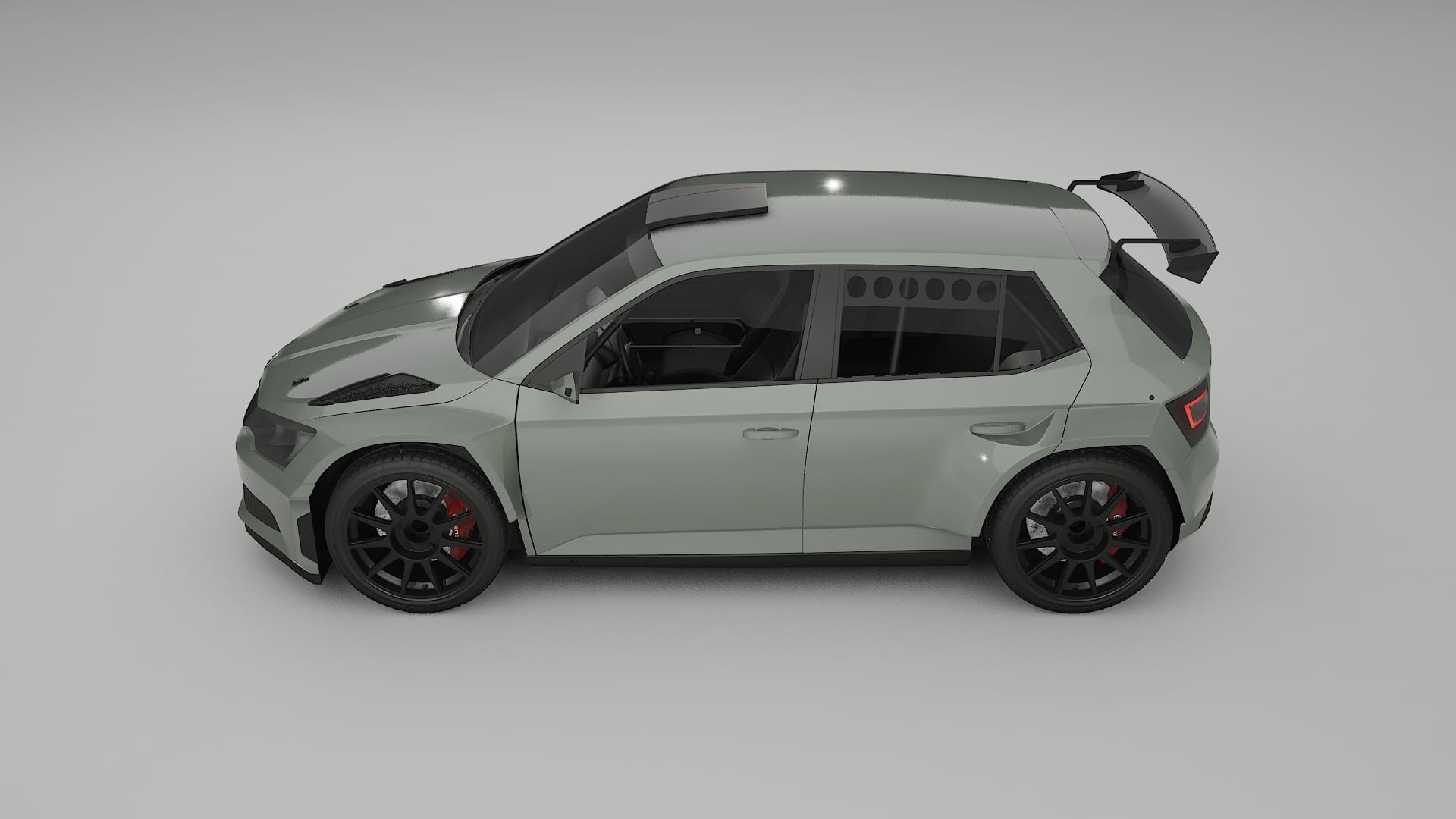 Škoda Fabia R5 6V Film de Protecție pentru Vopsea TPU | SLATE PPF cu Schimbare de Culoare – Kit Complet Predecupat