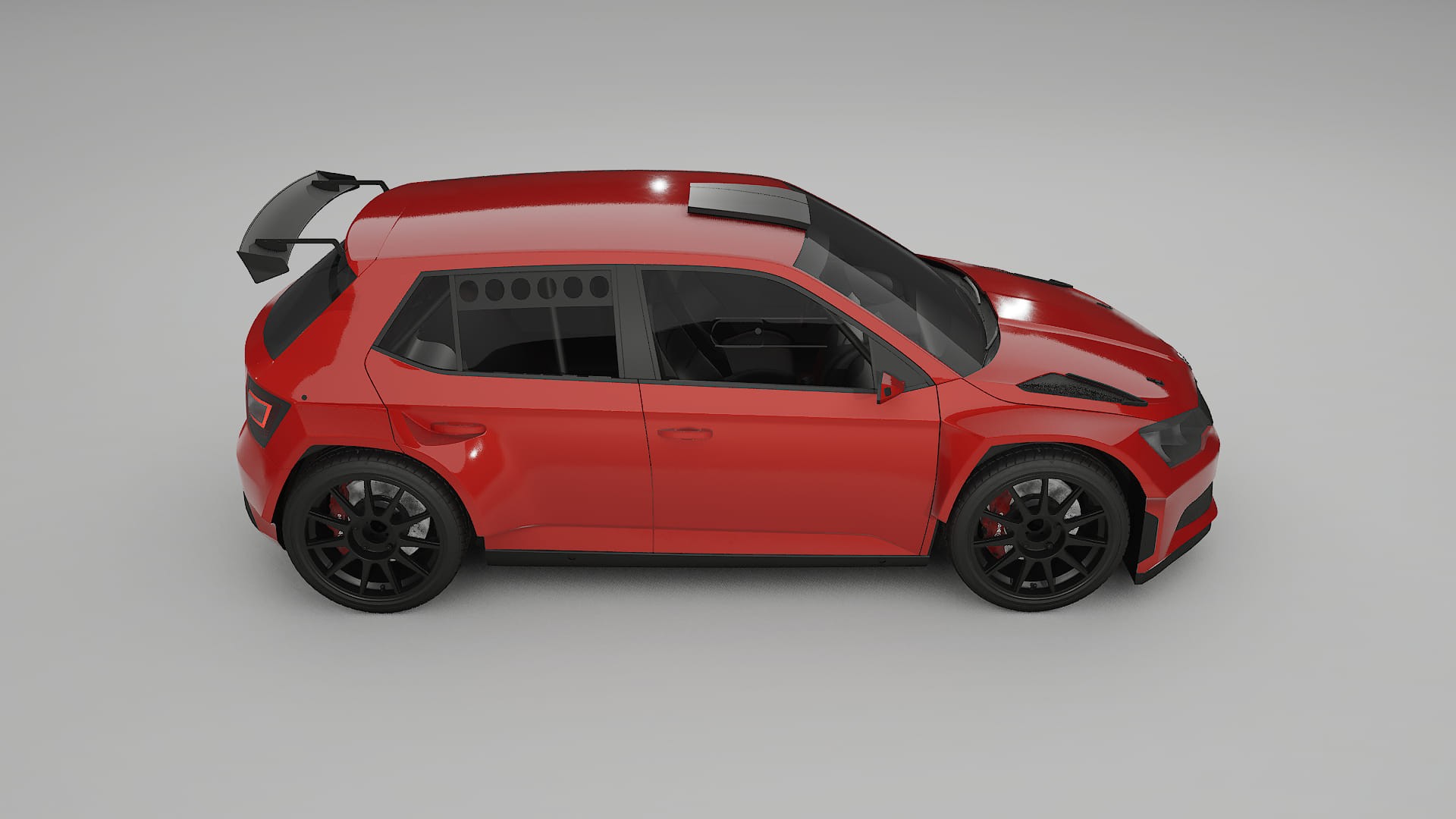 Škoda Fabia R5 6V Film de Protecție pentru Vopsea TPU | BLAZE PPF cu Schimbare de Culoare – Kit Complet Predecupat
