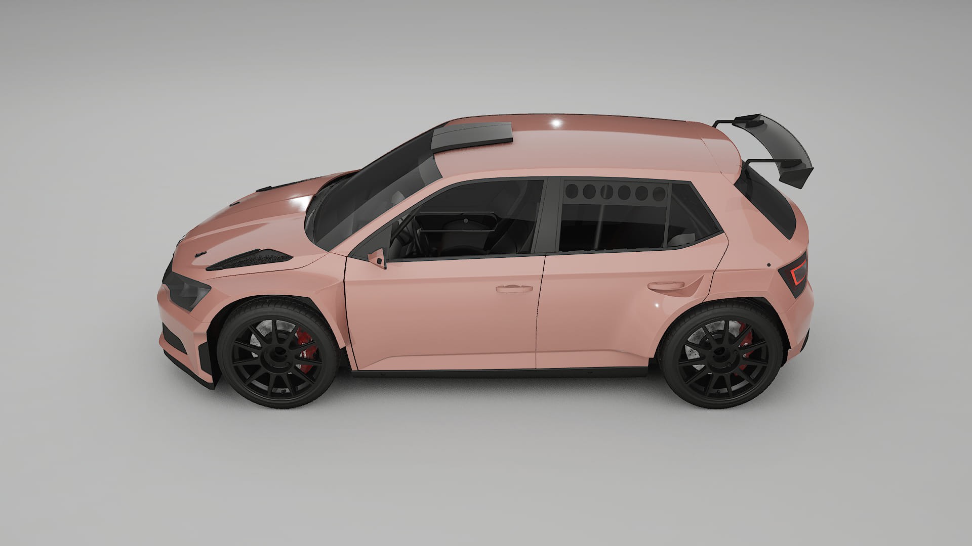 Škoda Fabia R5 6V Film de Protecție pentru Vopsea TPU | BLUSH PPF cu Schimbare de Culoare – Kit Complet Predecupat
