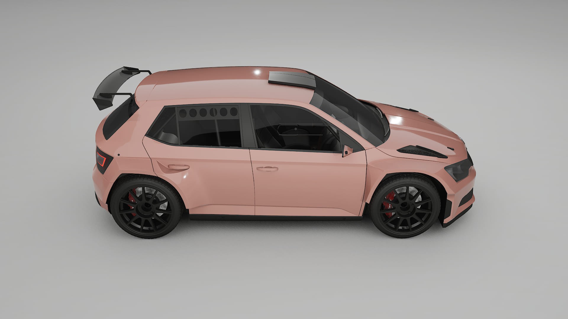 Škoda Fabia R5 6V Film de Protecție pentru Vopsea TPU | BLUSH PPF cu Schimbare de Culoare – Kit Complet Predecupat