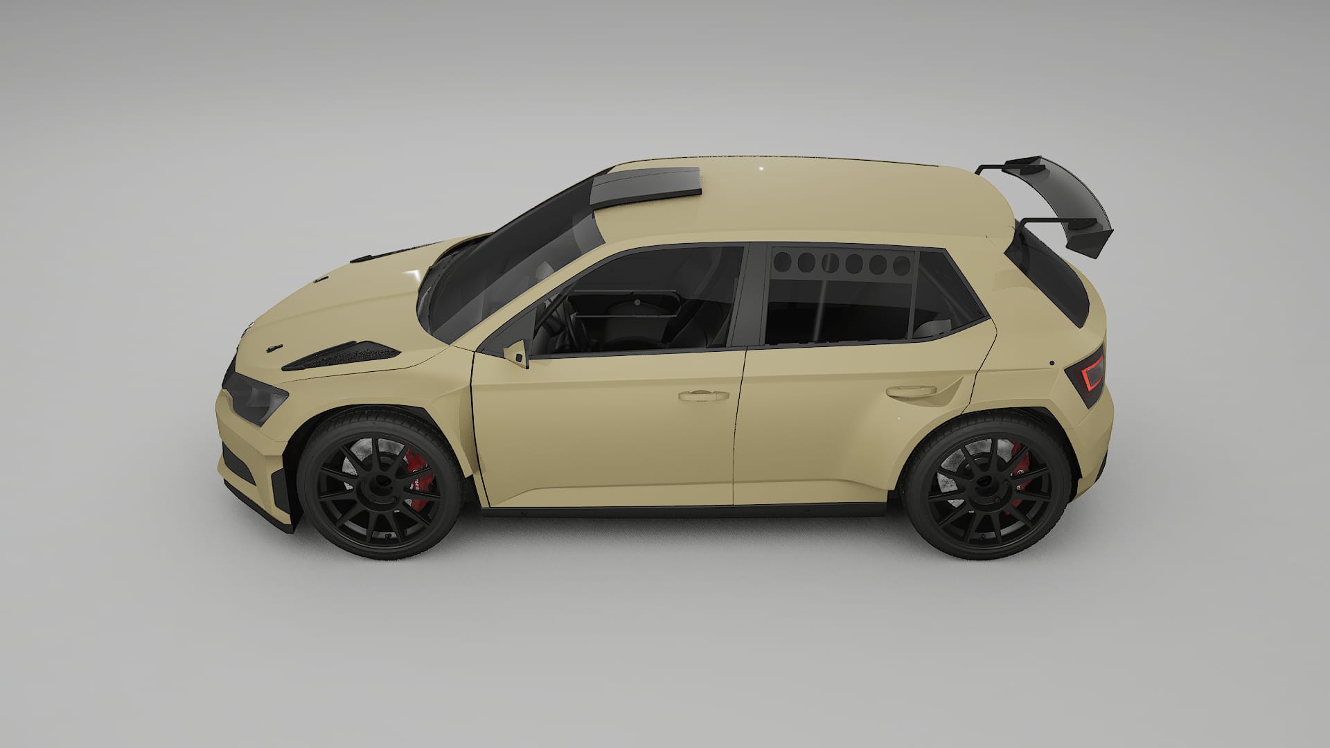 Škoda Fabia R5 6V Film de Protecție pentru Vopsea TPU | SAND PPF cu Schimbare de Culoare – Kit Complet Predecupat