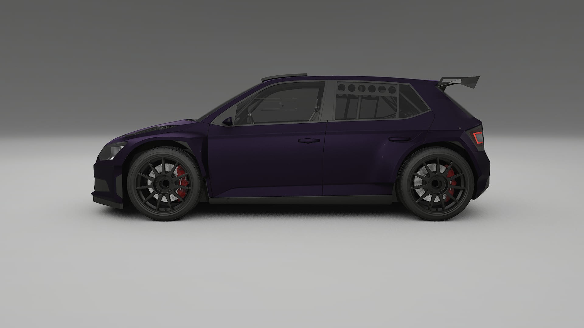 Škoda Fabia R5 6V Film de Protecție pentru Vopsea TPU | VIOLET PPF cu Schimbare de Culoare – Kit Complet Predecupat