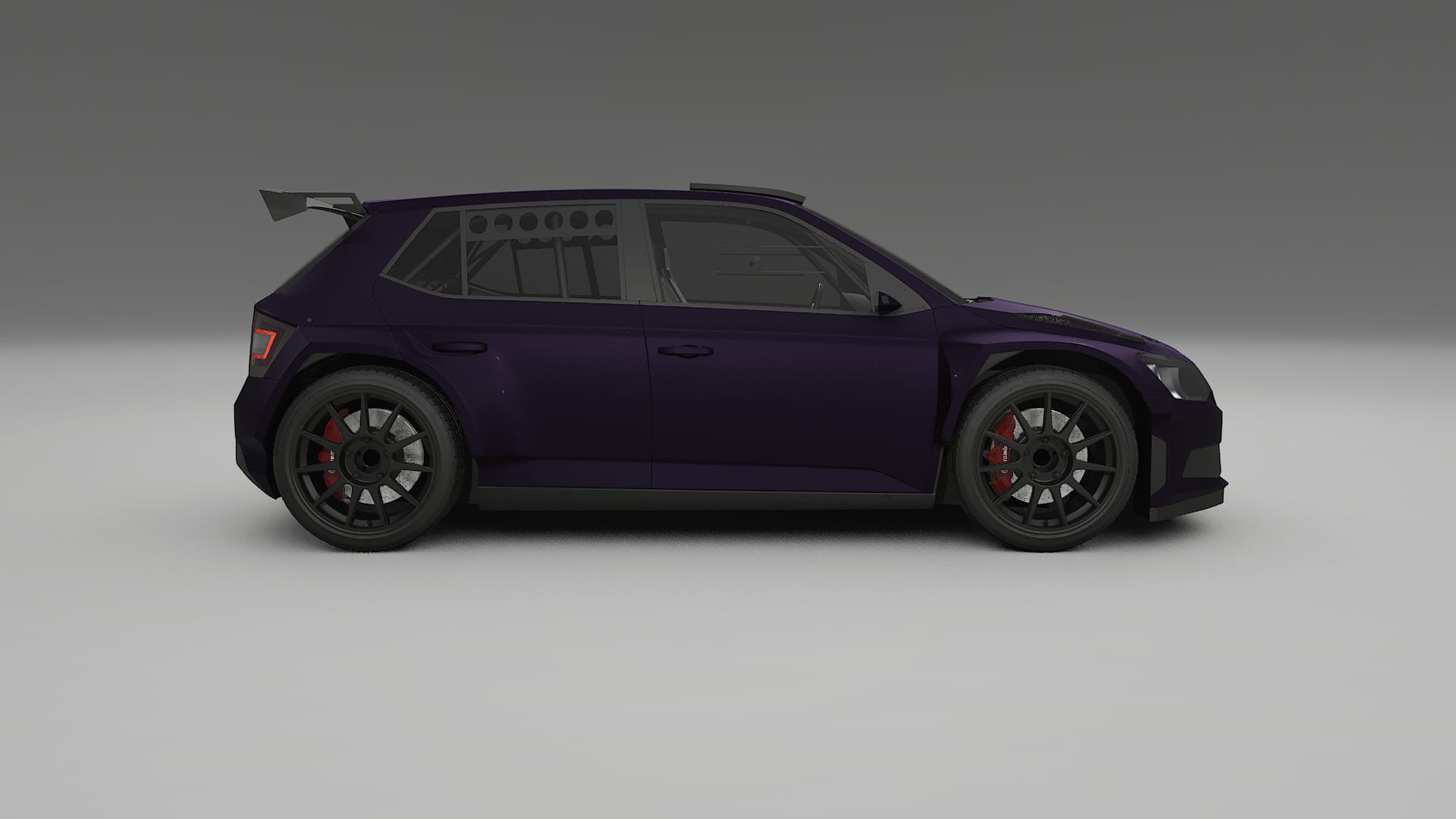Škoda Fabia R5 6V Film de Protecție pentru Vopsea TPU | VIOLET PPF cu Schimbare de Culoare – Kit Complet Predecupat