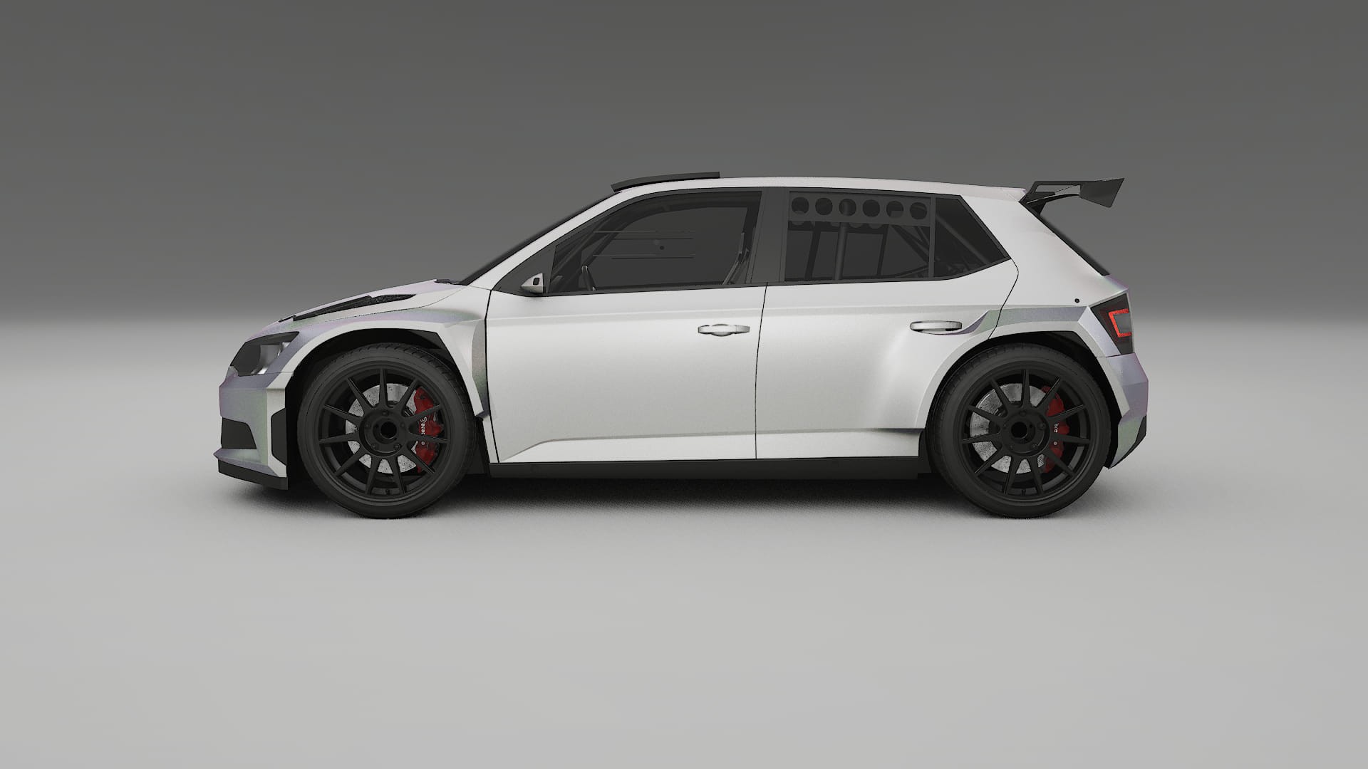 Škoda Fabia R5 6V Film de Protecție pentru Vopsea TPU | NEBULA PPF cu Schimbare de Culoare – Kit Complet Predecupat
