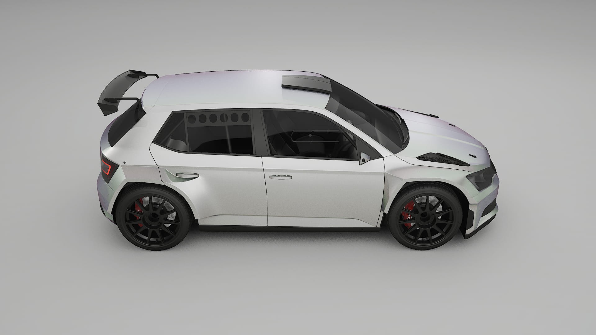 Škoda Fabia R5 6V Film de Protecție pentru Vopsea TPU | NEBULA PPF cu Schimbare de Culoare – Kit Complet Predecupat