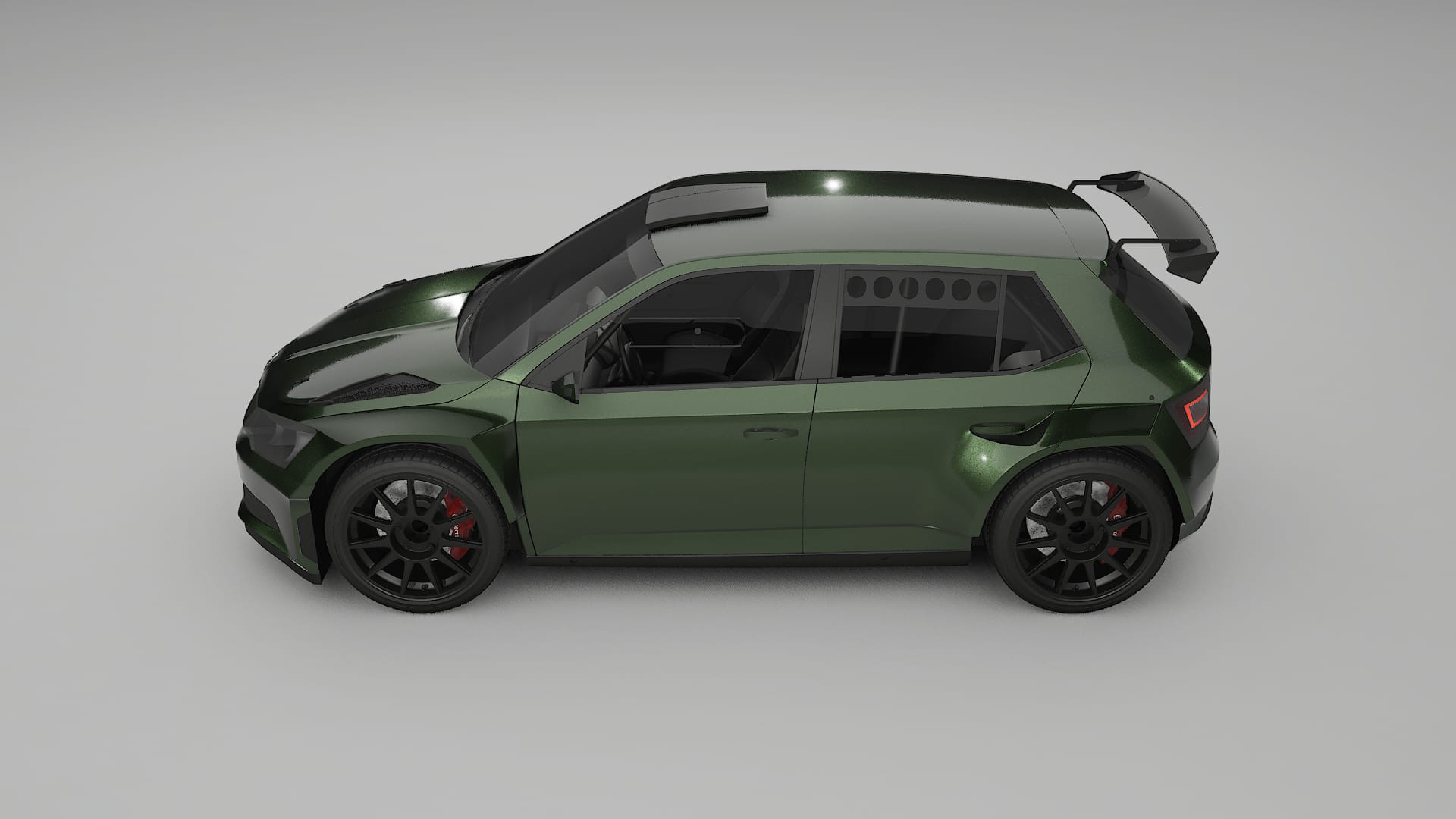 Škoda Fabia R5 6V Film de Protecție pentru Vopsea TPU | LAGOON PPF cu Schimbare de Culoare – Kit Complet Predecupat