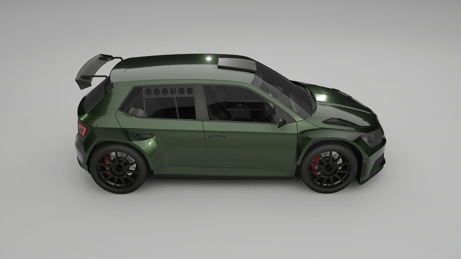 Škoda Fabia R5 6V Film de Protecție pentru Vopsea TPU | LAGOON PPF cu Schimbare de Culoare – Kit Complet Predecupat