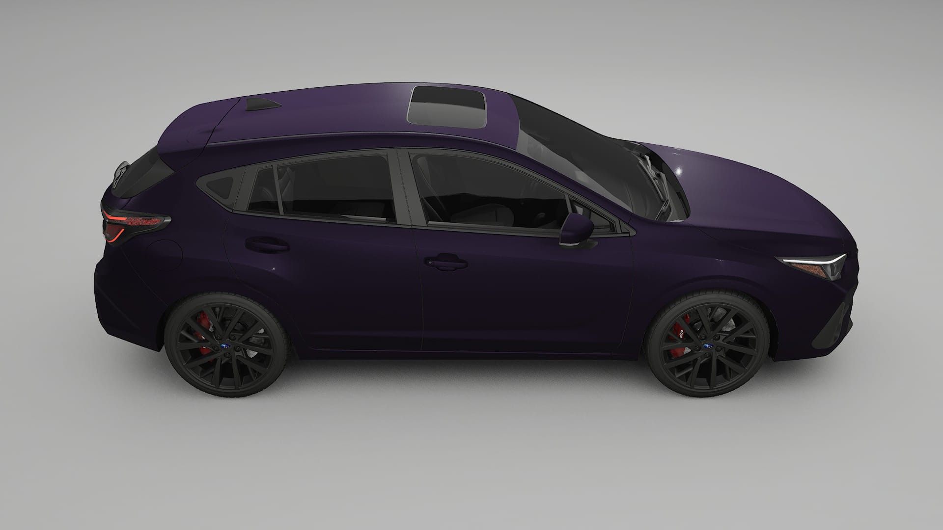 Subaru Impreza GU Film de Protecție pentru Vopsea TPU | VIOLET PPF cu Schimbare de Culoare – Kit Complet Predecupat