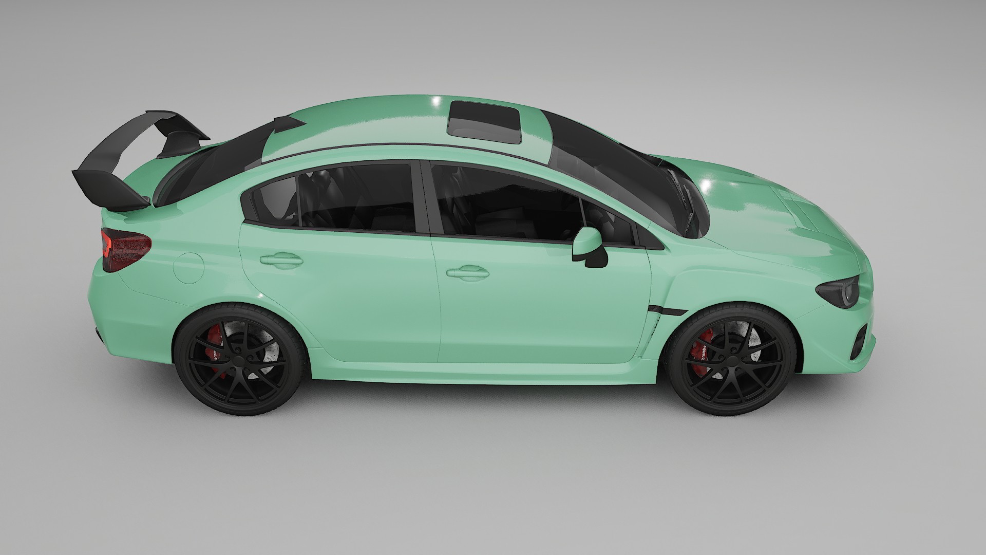 Subaru Impreza WRX Sti VA prefacelift pre LCI Film de Protecție pentru Vopsea TPU | DUSTY PPF cu Schimbare de Culoare – Kit C