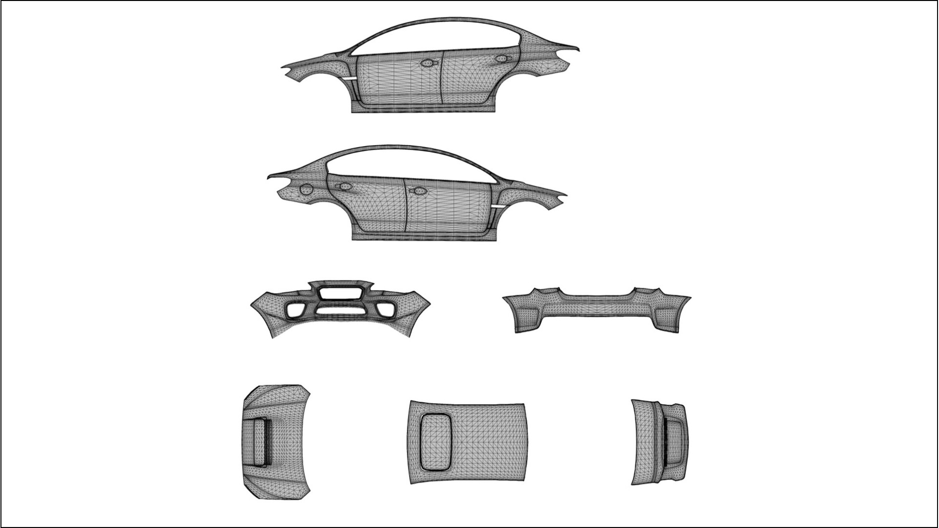 Subaru Impreza WRX Sti VA prefacelift pre LCI Film de Protecție pentru Vopsea TPU | BLUSH PPF cu Schimbare de Culoare – Kit C