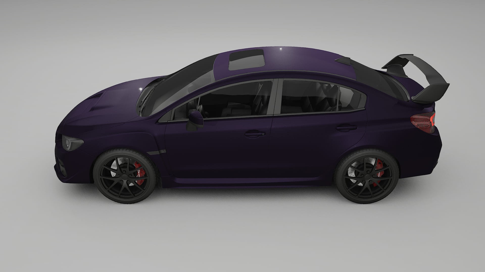 Subaru Impreza WRX Sti VA prefacelift pre LCI Film de Protecție pentru Vopsea TPU | VIOLET PPF cu Schimbare de Culoare – Kit 