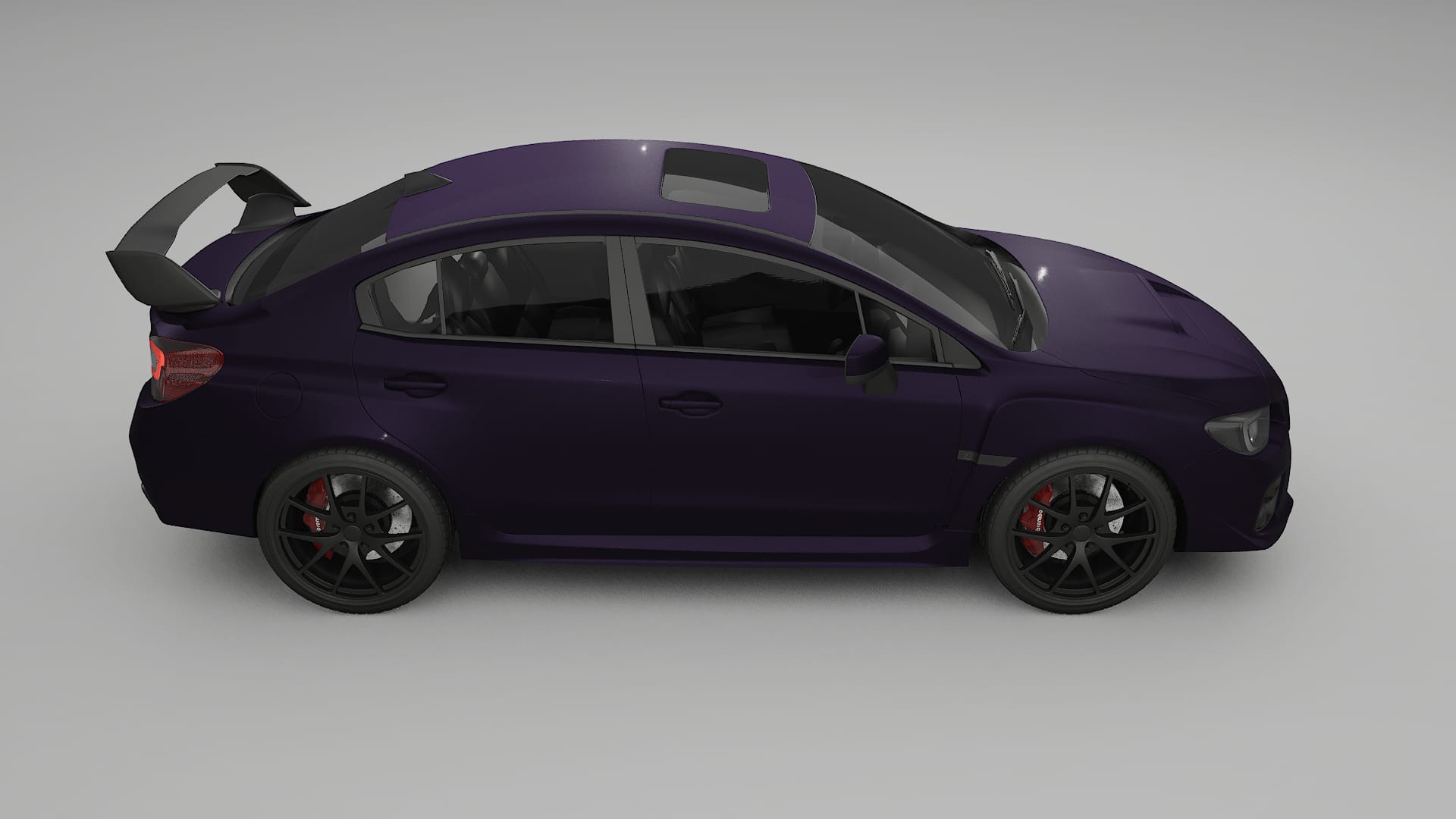 Subaru Impreza WRX Sti VA prefacelift pre LCI Film de Protecție pentru Vopsea TPU | VIOLET PPF cu Schimbare de Culoare – Kit 