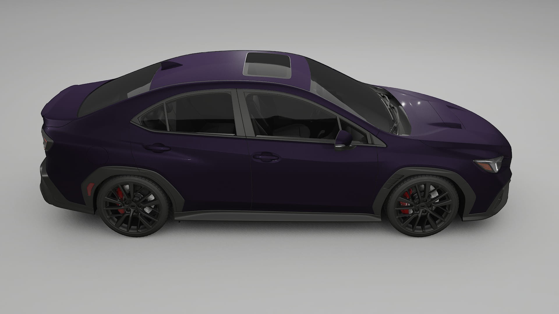 Subaru WRX VB Film de Protecție pentru Vopsea TPU | VIOLET PPF cu Schimbare de Culoare – Kit Complet Predecupat