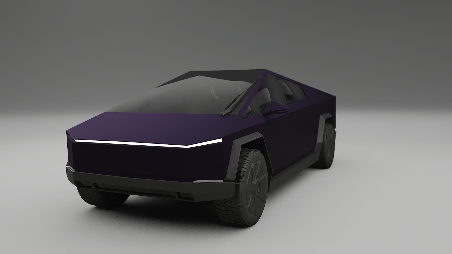 Tesla Cybertruck Film de Protecție pentru Vopsea TPU | VIOLET PPF cu Schimbare de Culoare – Kit Complet Predecupat