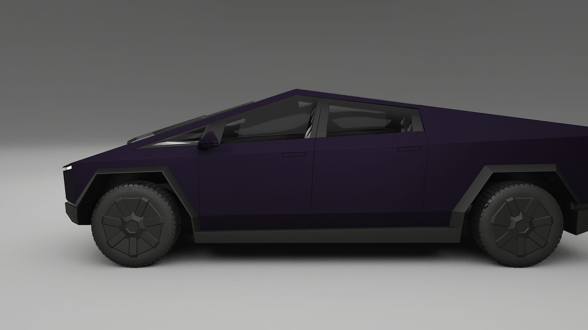 Tesla Cybertruck Film de Protecție pentru Vopsea TPU | VIOLET PPF cu Schimbare de Culoare – Kit Complet Predecupat