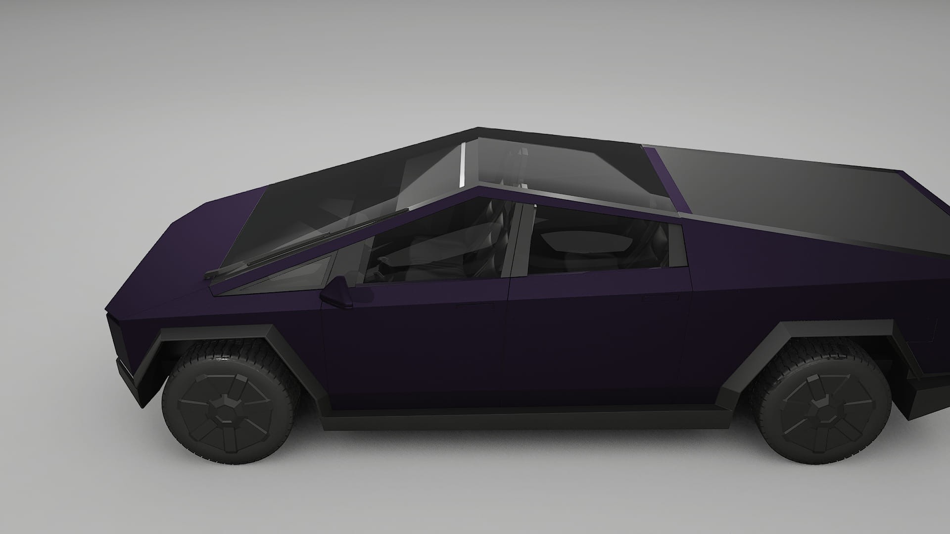 Tesla Cybertruck Film de Protecție pentru Vopsea TPU | VIOLET PPF cu Schimbare de Culoare – Kit Complet Predecupat