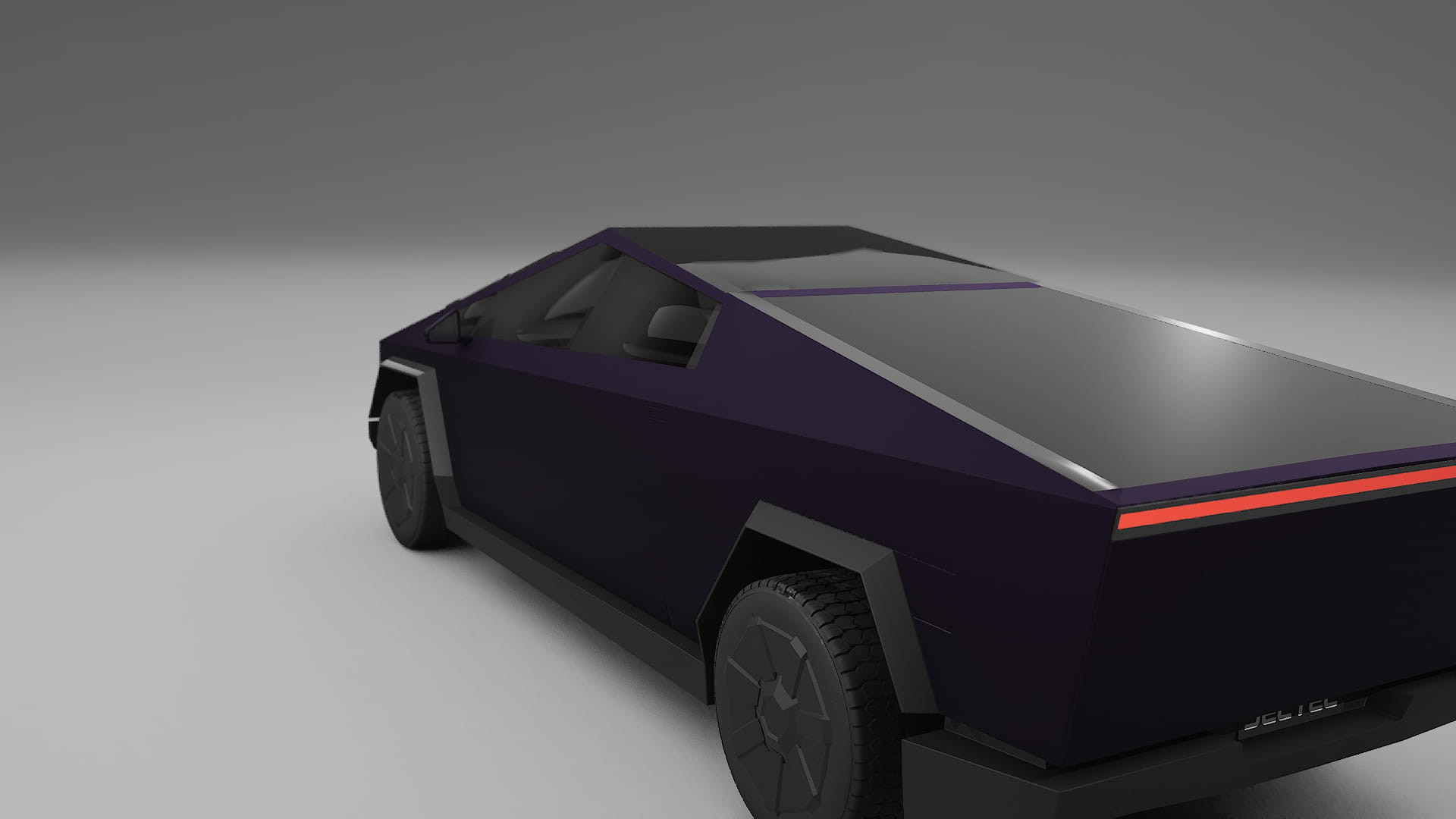 Tesla Cybertruck Film de Protecție pentru Vopsea TPU | VIOLET PPF cu Schimbare de Culoare – Kit Complet Predecupat