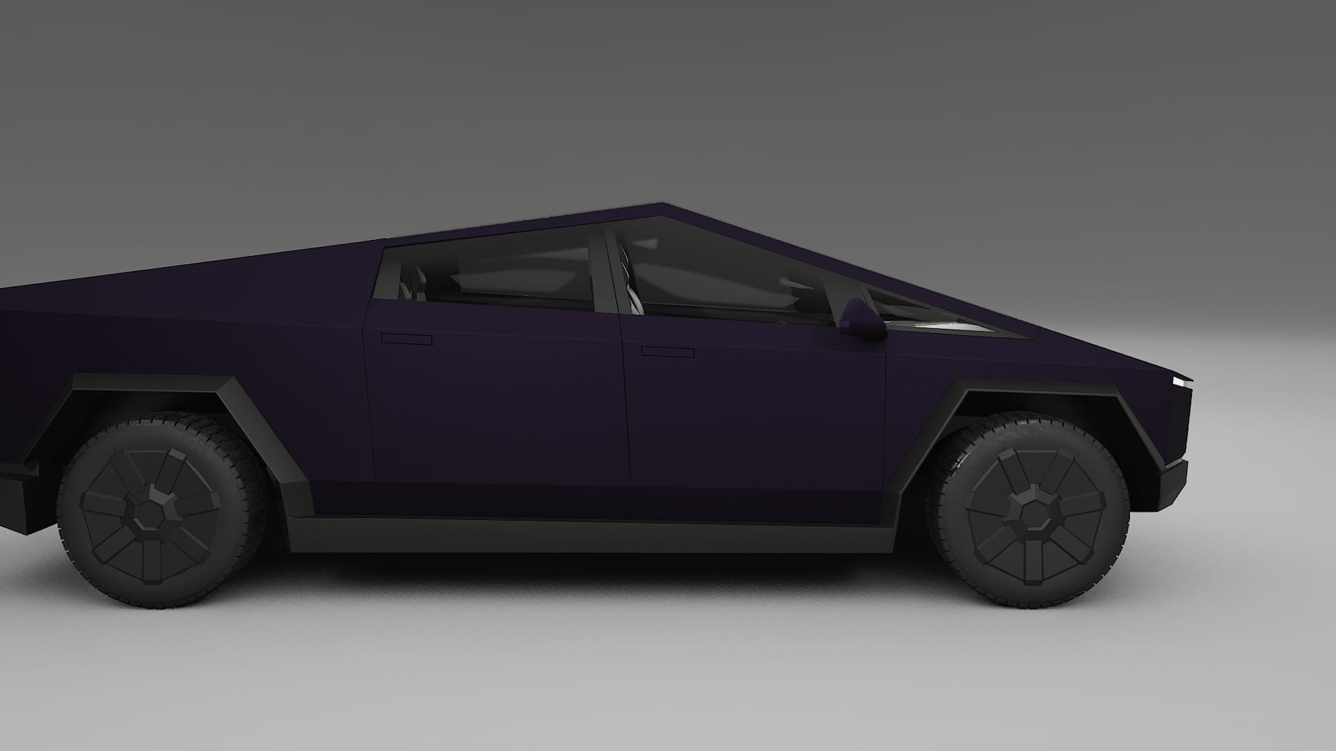 Tesla Cybertruck Film de Protecție pentru Vopsea TPU | VIOLET PPF cu Schimbare de Culoare – Kit Complet Predecupat