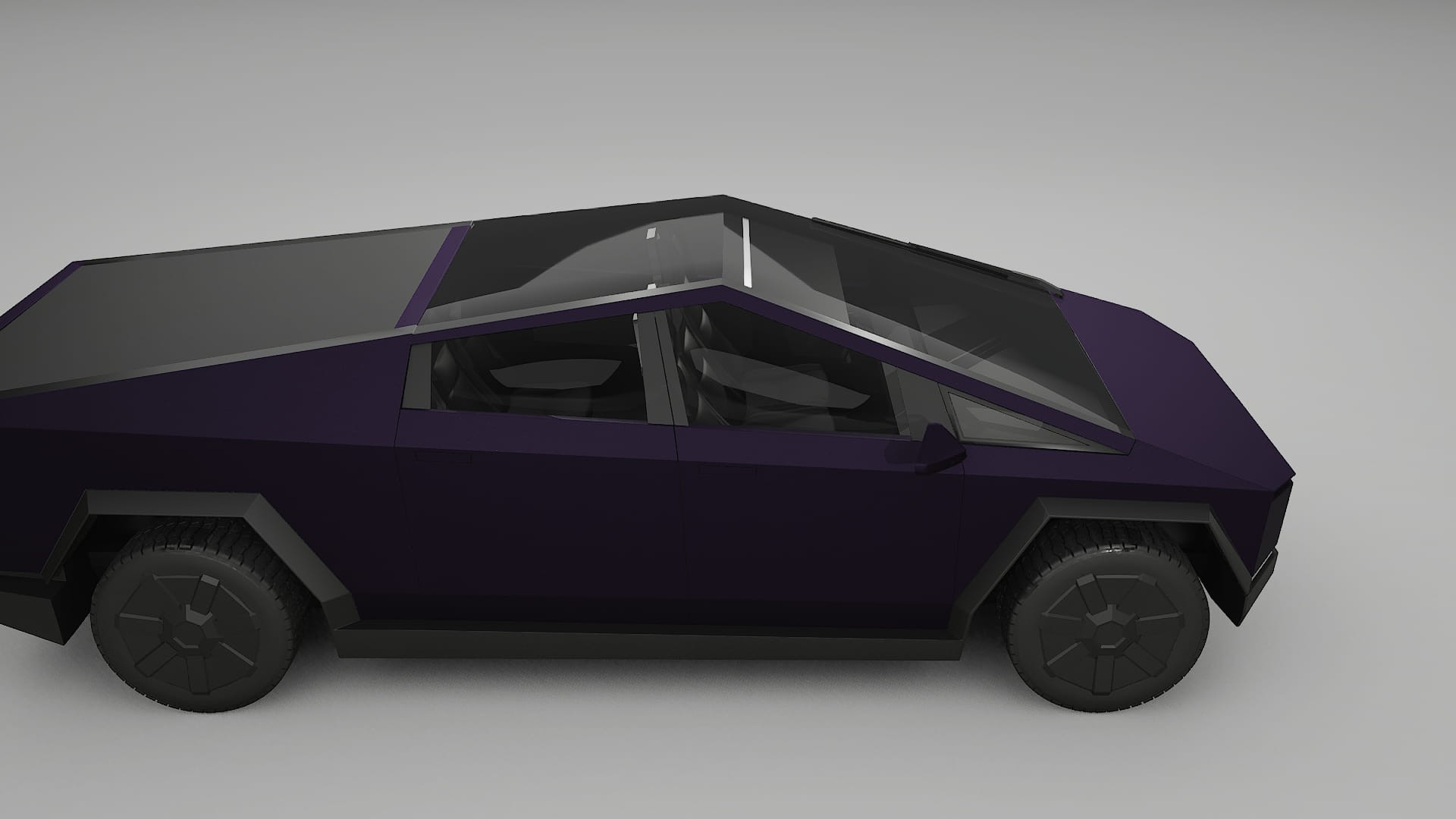 Tesla Cybertruck Film de Protecție pentru Vopsea TPU | VIOLET PPF cu Schimbare de Culoare – Kit Complet Predecupat