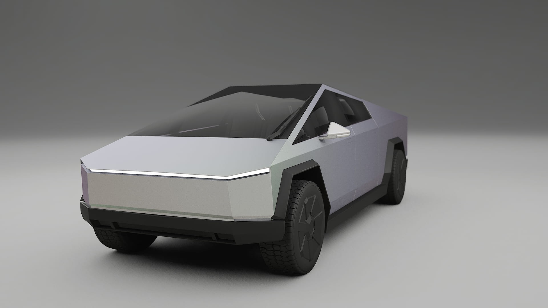 Tesla Cybertruck Film de Protecție pentru Vopsea TPU | NEBULA PPF cu Schimbare de Culoare – Kit Complet Predecupat