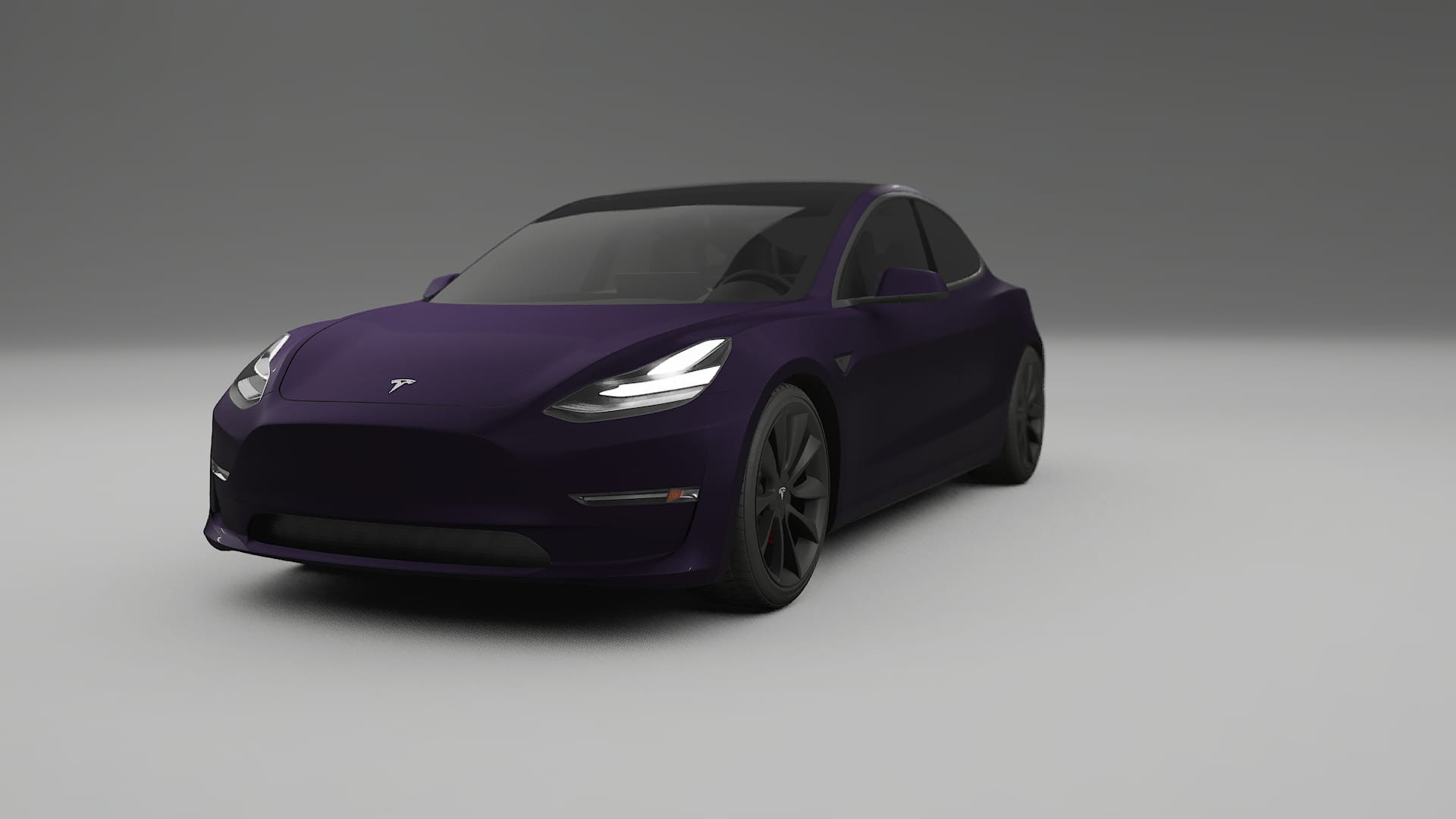 Tesla Model3 Film de Protecție pentru Vopsea TPU | VIOLET PPF cu Schimbare de Culoare – Kit Complet Predecupat