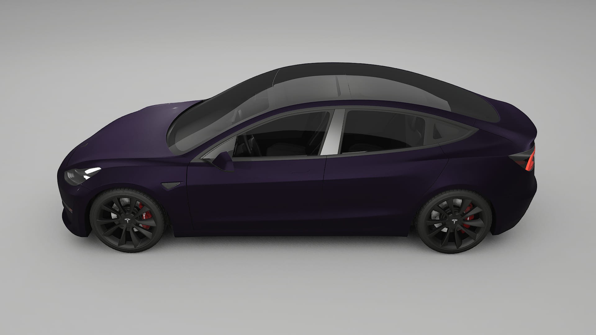 Tesla Model3 Film de Protecție pentru Vopsea TPU | VIOLET PPF cu Schimbare de Culoare – Kit Complet Predecupat