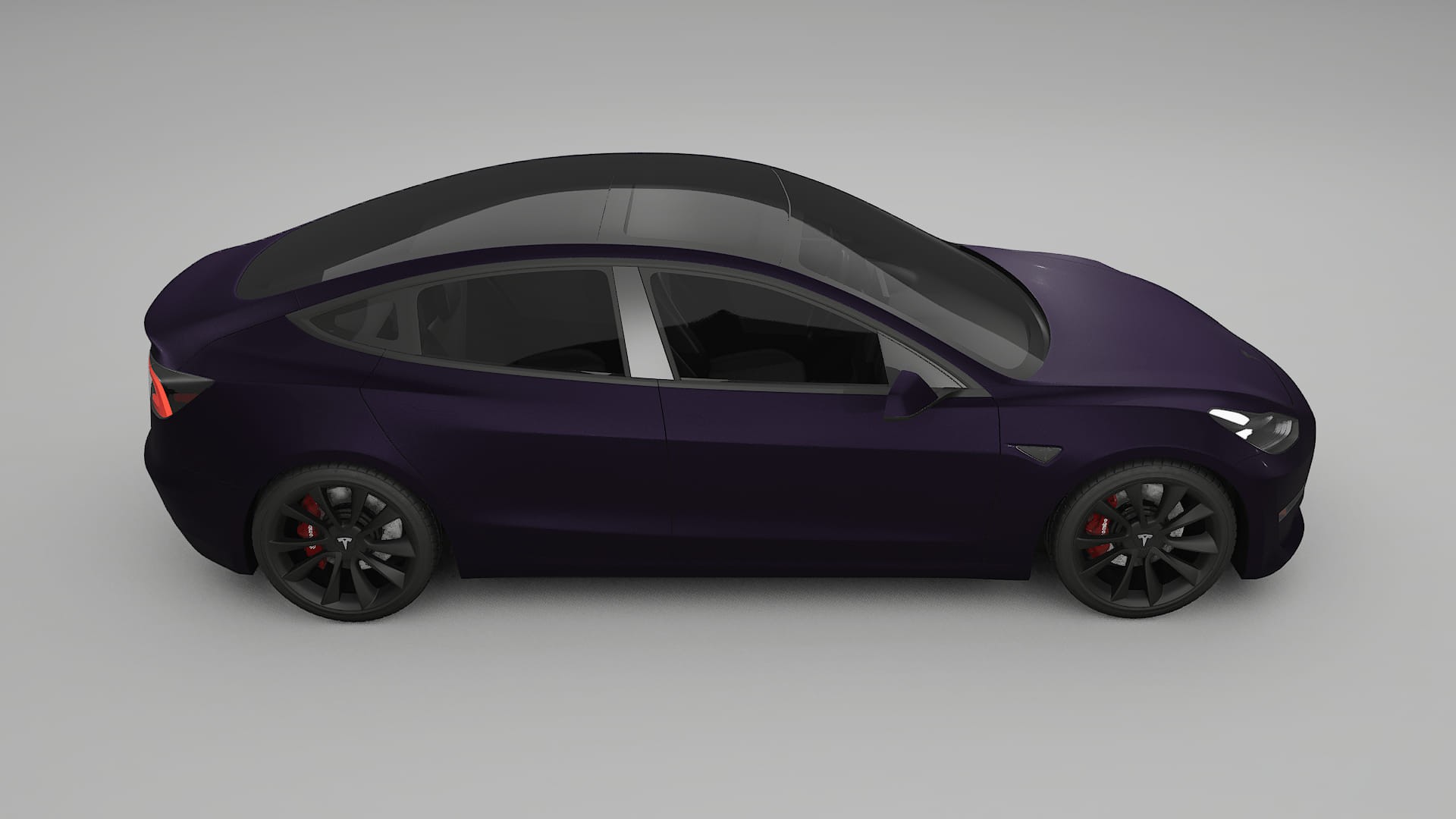 Tesla Model3 Film de Protecție pentru Vopsea TPU | VIOLET PPF cu Schimbare de Culoare – Kit Complet Predecupat