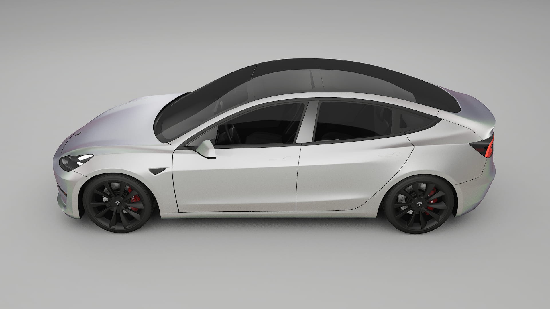 Tesla Model3 Film de Protecție pentru Vopsea TPU | NEBULA PPF cu Schimbare de Culoare – Kit Complet Predecupat