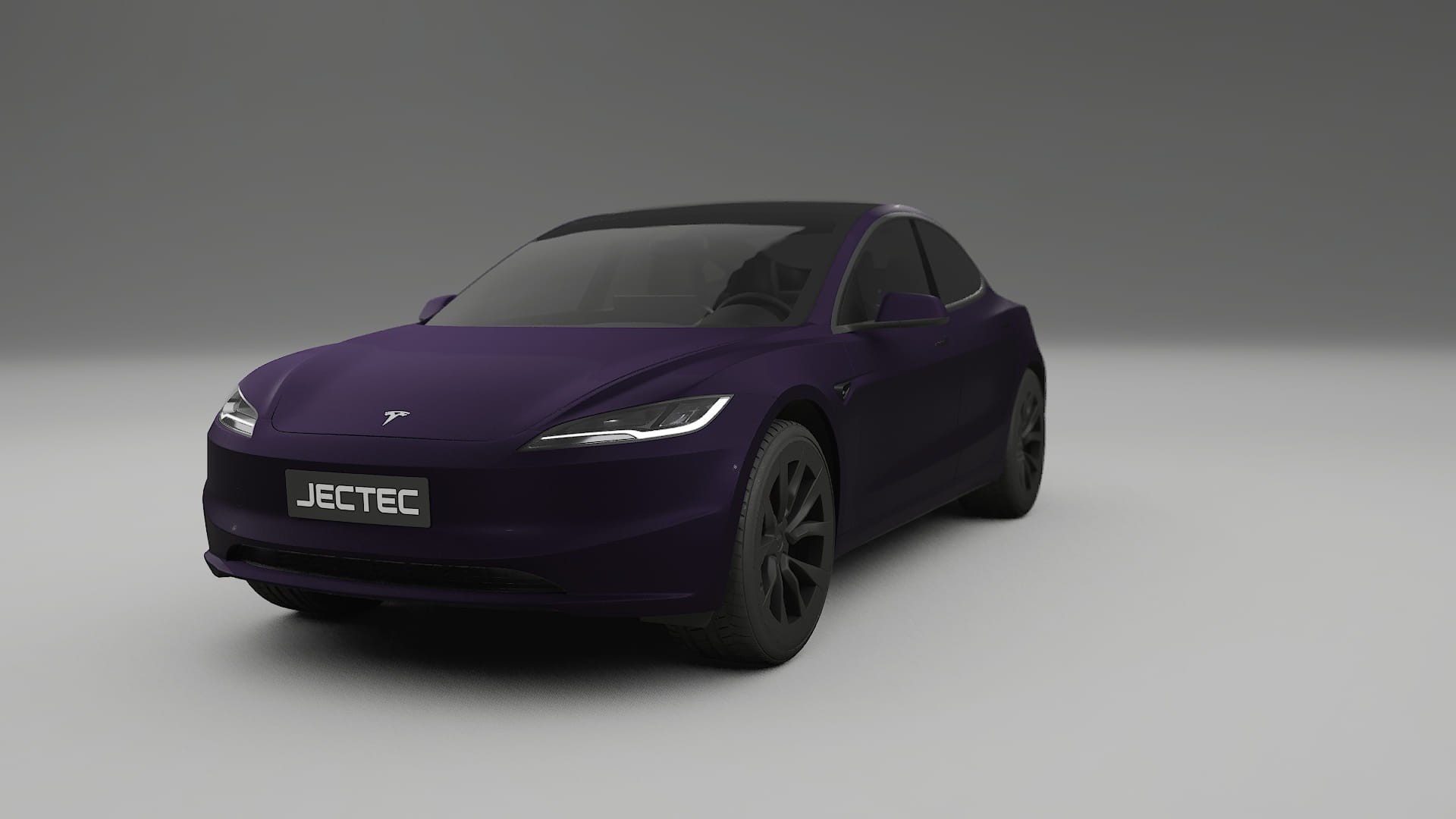 Tesla Model3 Highland Film de Protecție pentru Vopsea TPU | VIOLET PPF cu Schimbare de Culoare – Kit Complet Predecupat