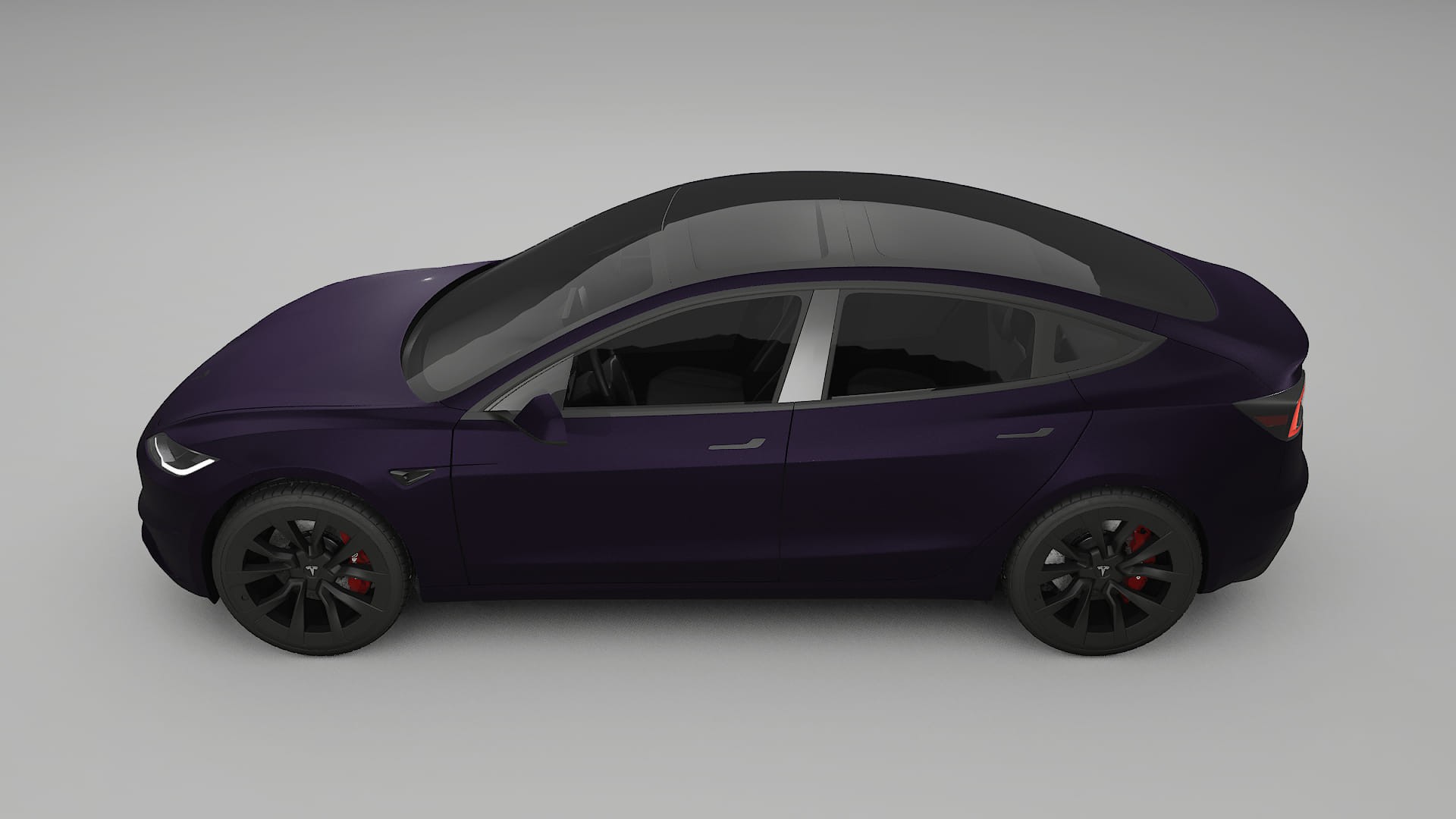 Tesla Model3 Highland Film de Protecție pentru Vopsea TPU | VIOLET PPF cu Schimbare de Culoare – Kit Complet Predecupat