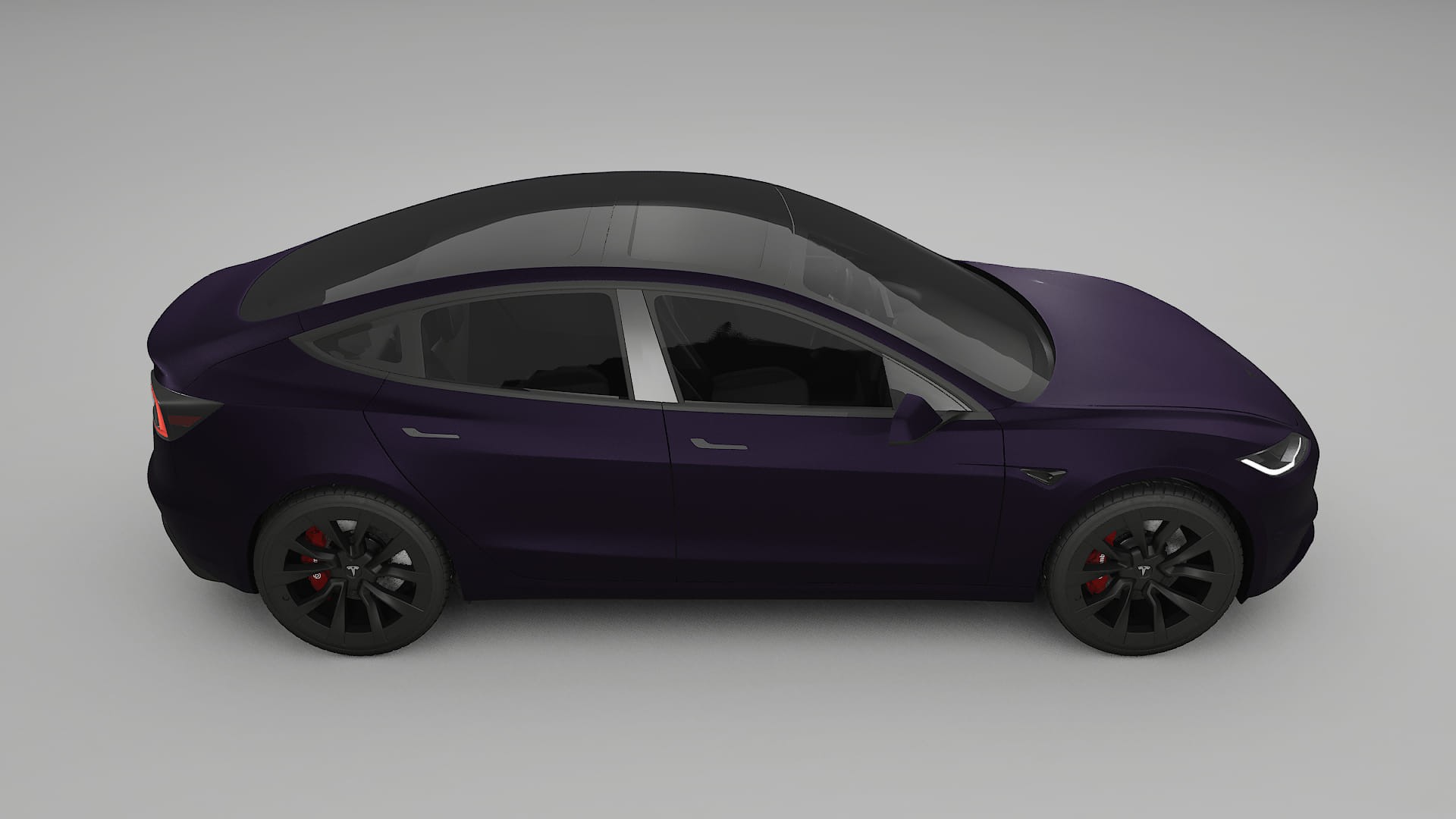 Tesla Model3 Highland Film de Protecție pentru Vopsea TPU | VIOLET PPF cu Schimbare de Culoare – Kit Complet Predecupat