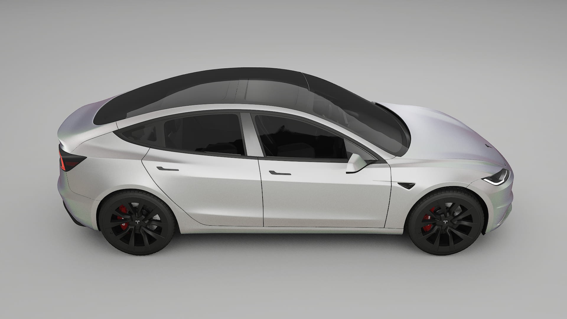 Tesla Model3 Highland Film de Protecție pentru Vopsea TPU | NEBULA PPF cu Schimbare de Culoare – Kit Complet Predecupat