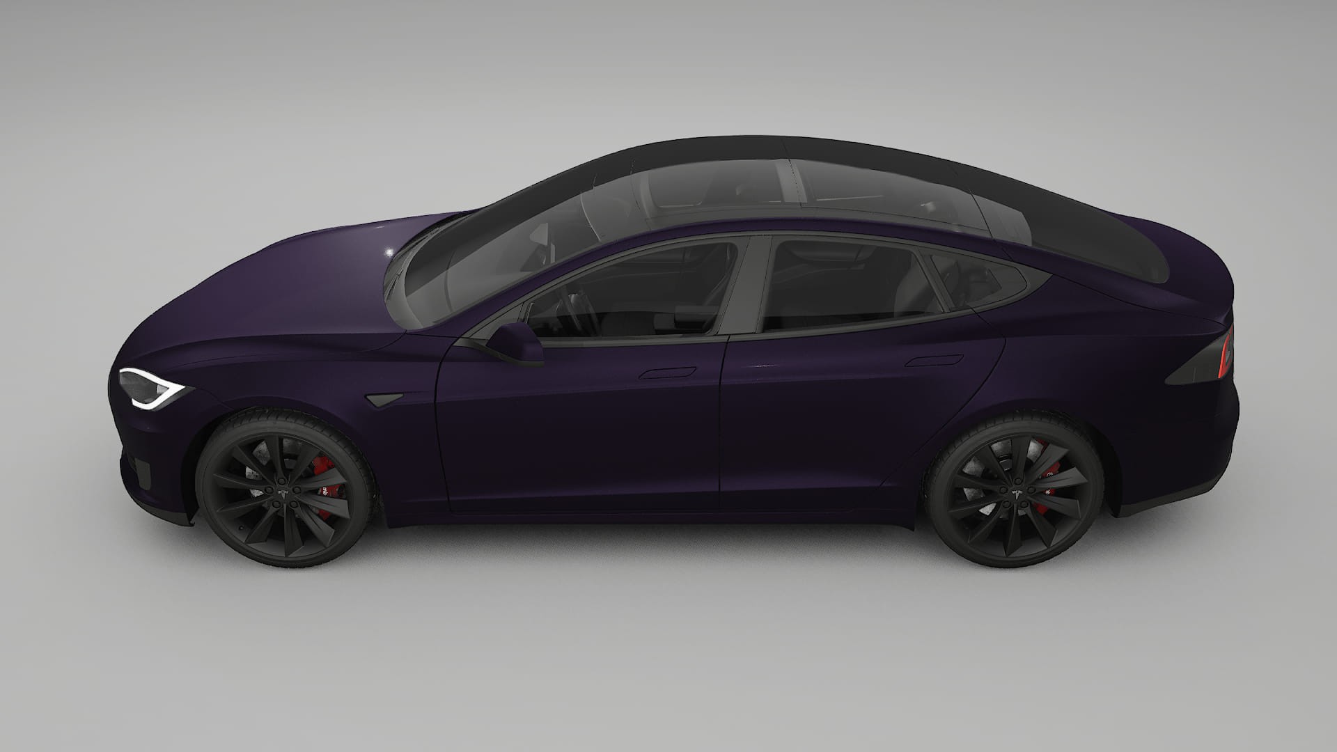 Tesla Model S Film de Protecție pentru Vopsea TPU | VIOLET PPF cu Schimbare de Culoare – Kit Complet Predecupat