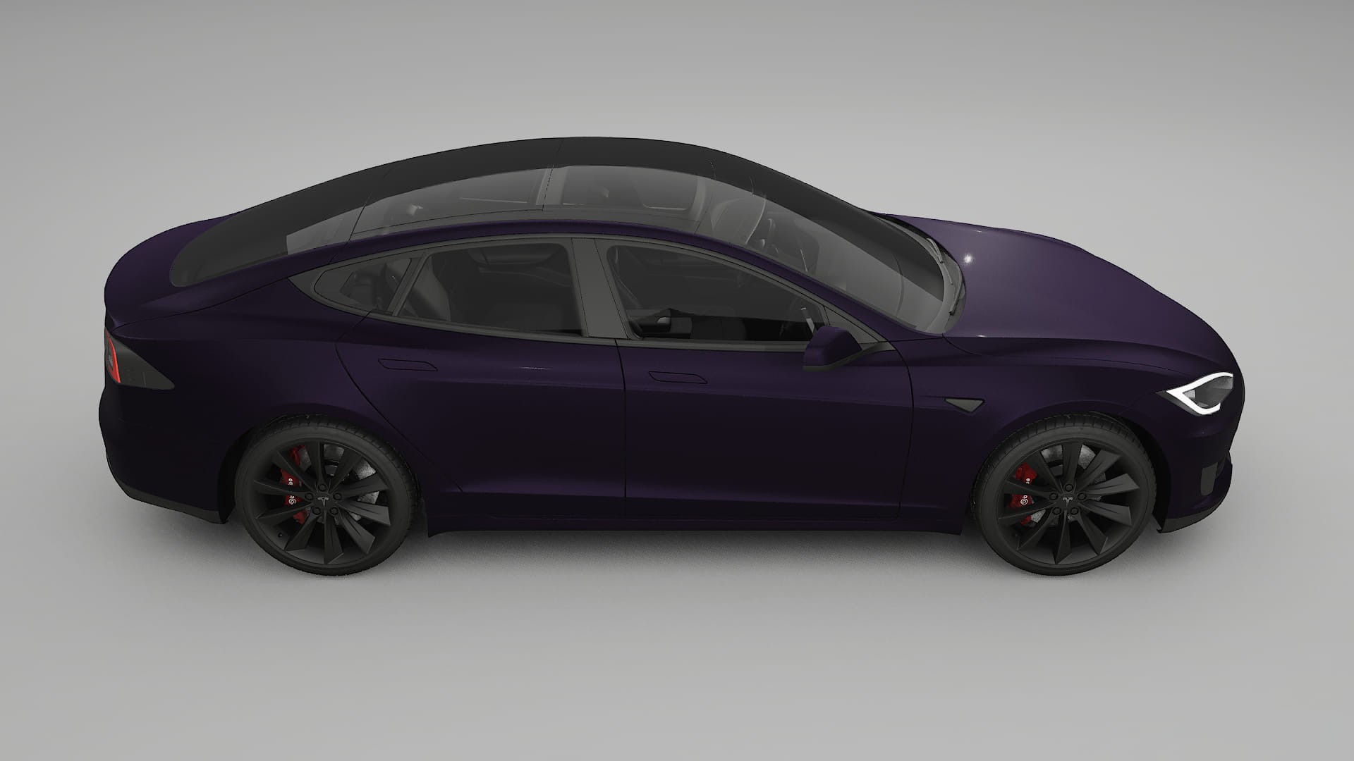 Tesla Model S Film de Protecție pentru Vopsea TPU | VIOLET PPF cu Schimbare de Culoare – Kit Complet Predecupat