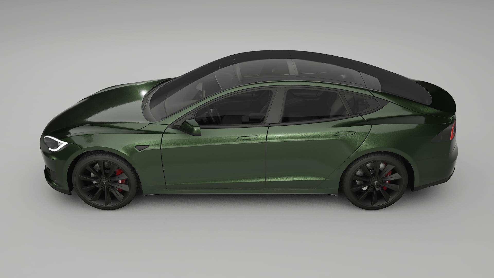 Tesla Model S Film de Protecție pentru Vopsea TPU | LAGOON PPF cu Schimbare de Culoare – Kit Complet Predecupat