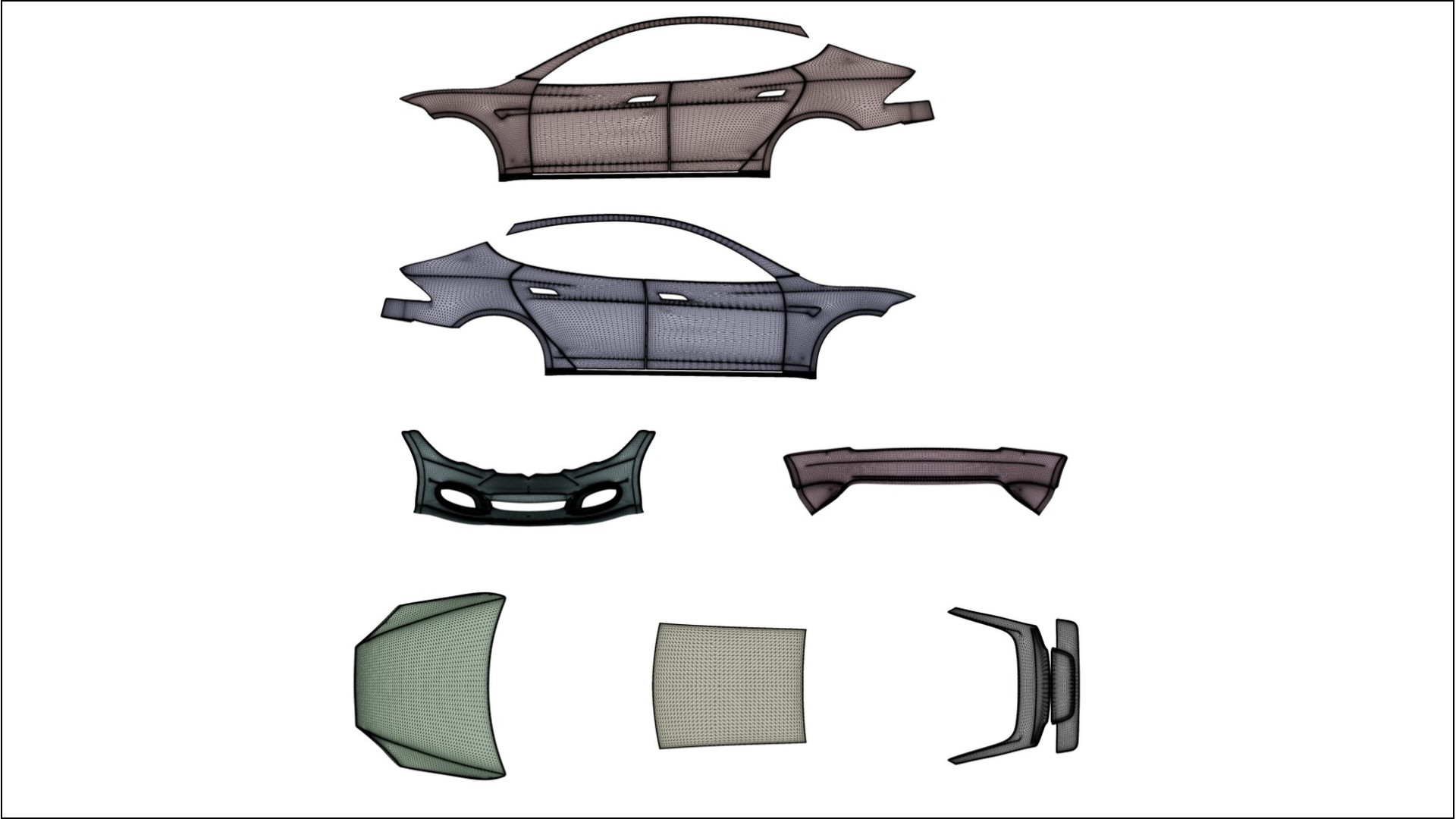 Tesla Model S Refresh Film de Protecție pentru Vopsea TPU | NEBULA PPF cu Schimbare de Culoare – Kit Complet Predecupat