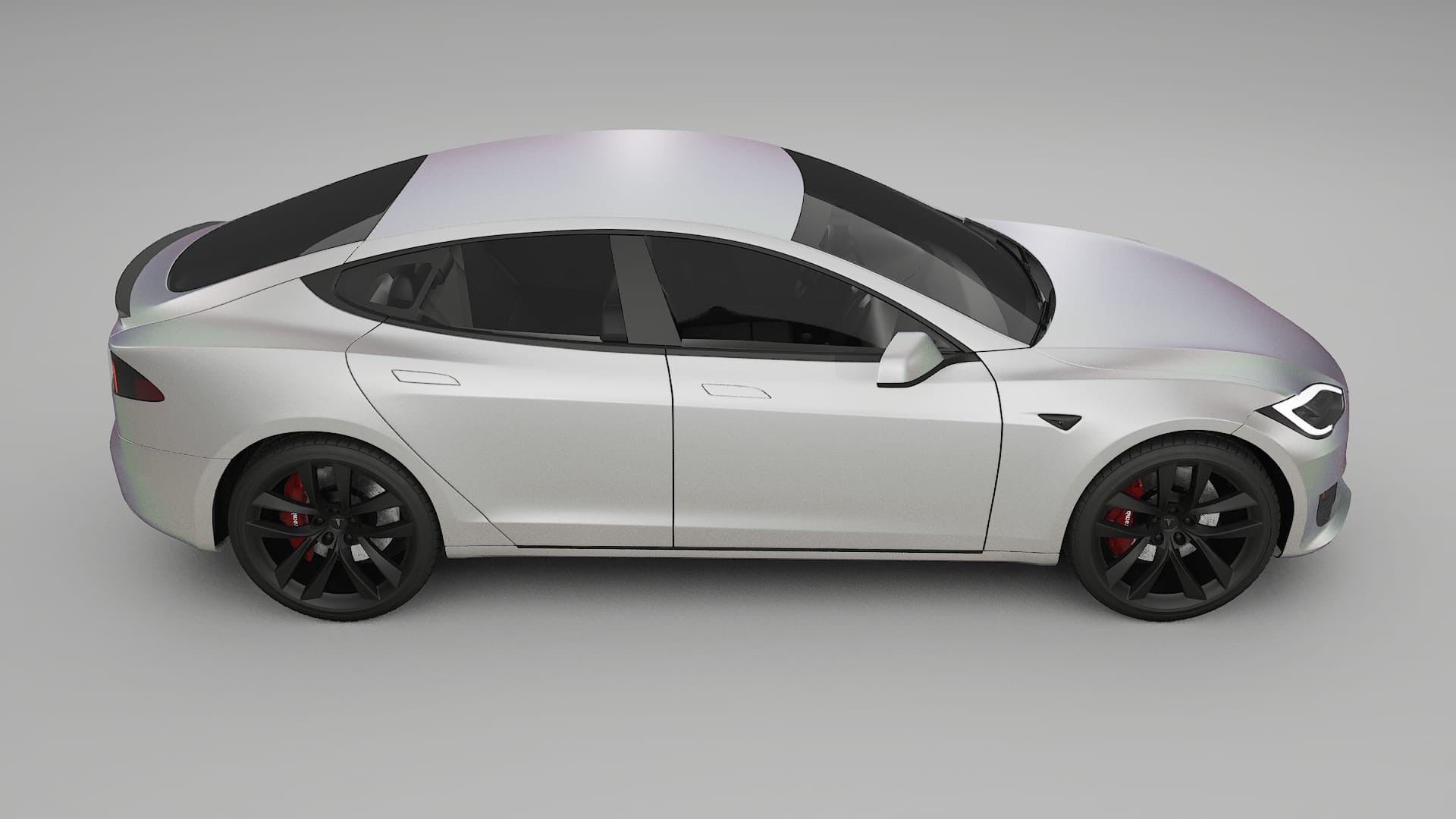 Tesla Model S Refresh Film de Protecție pentru Vopsea TPU | NEBULA PPF cu Schimbare de Culoare – Kit Complet Predecupat