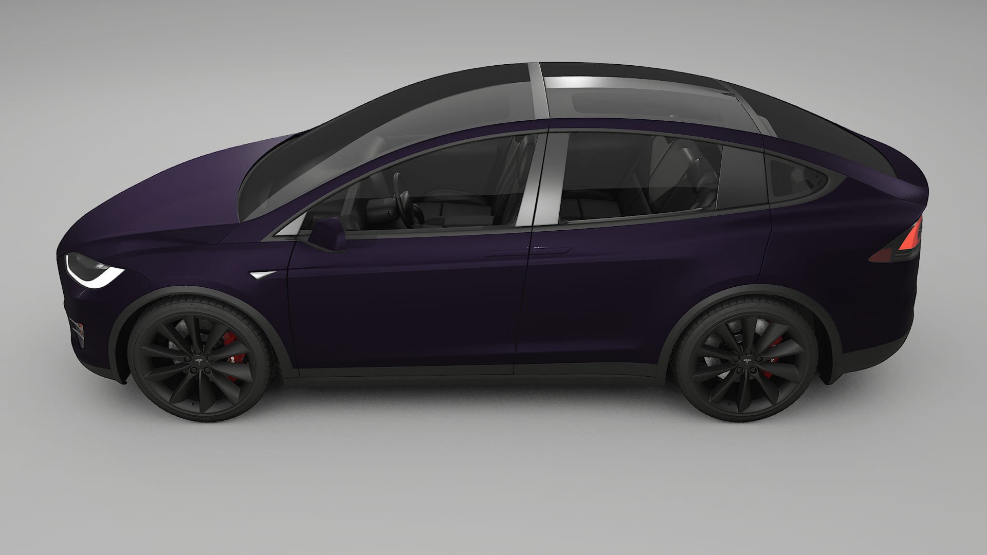 Tesla Model X Film de Protecție pentru Vopsea TPU | VIOLET PPF cu Schimbare de Culoare – Kit Complet Predecupat