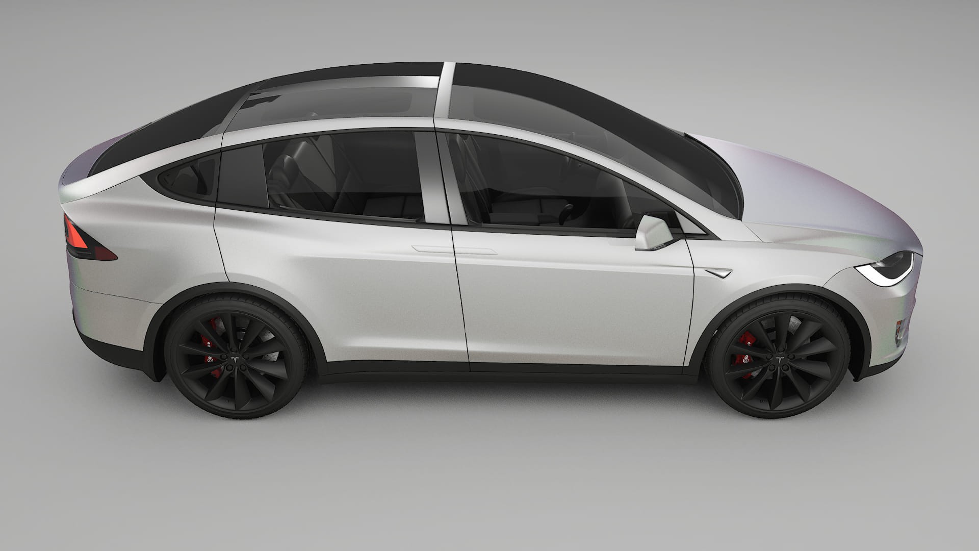 Tesla Model X Film de Protecție pentru Vopsea TPU | NEBULA PPF cu Schimbare de Culoare – Kit Complet Predecupat