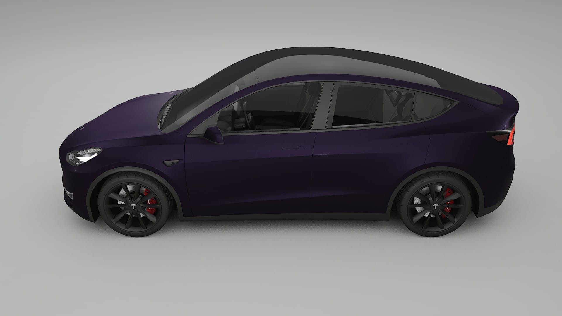 Tesla Model Y Film de Protecție pentru Vopsea TPU | VIOLET PPF cu Schimbare de Culoare – Kit Complet Predecupat