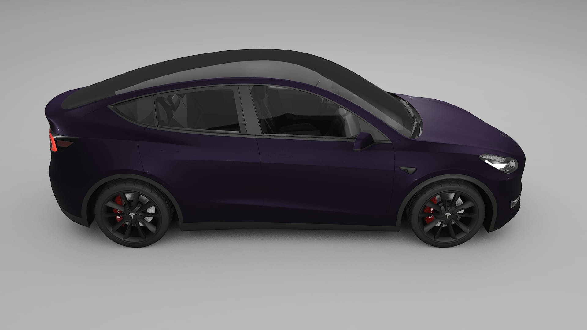 Tesla Model Y Film de Protecție pentru Vopsea TPU | VIOLET PPF cu Schimbare de Culoare – Kit Complet Predecupat