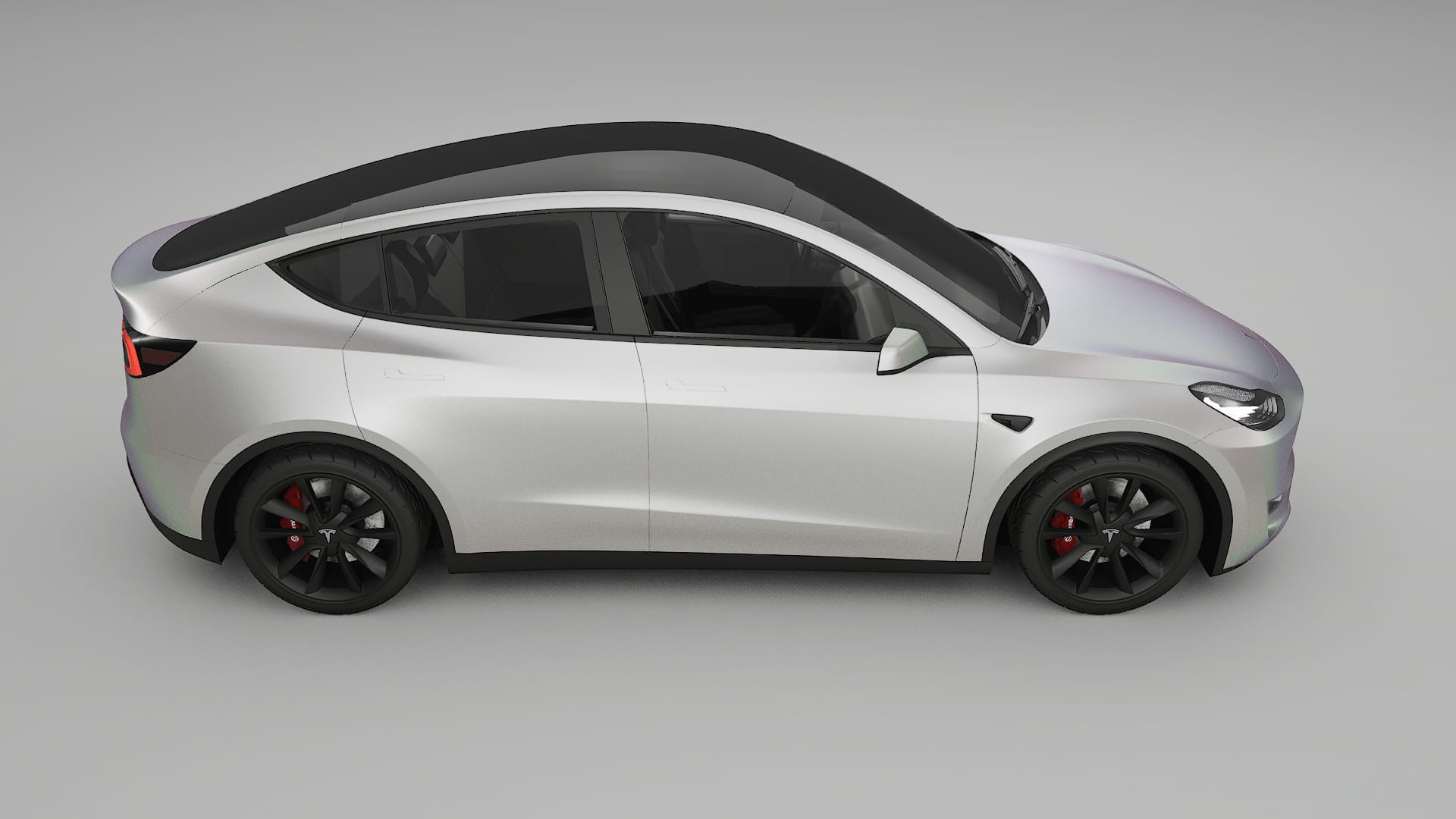 Tesla Model Y Film de Protecție pentru Vopsea TPU | NEBULA PPF cu Schimbare de Culoare – Kit Complet Predecupat