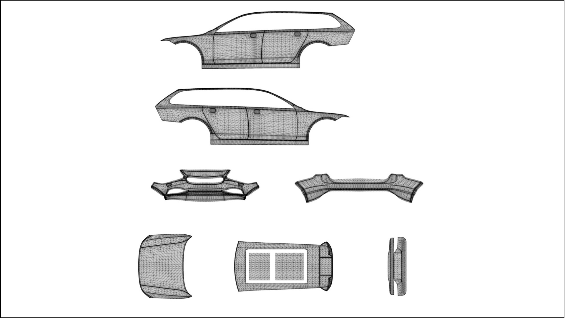 Volvo V90 P5 Film de Protecție pentru Vopsea TPU | BLUSH PPF cu Schimbare de Culoare – Kit Complet Predecupat