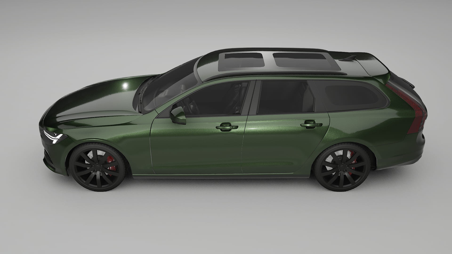 Volvo V90 P5 Film de Protecție pentru Vopsea TPU | LAGOON PPF cu Schimbare de Culoare – Kit Complet Predecupat