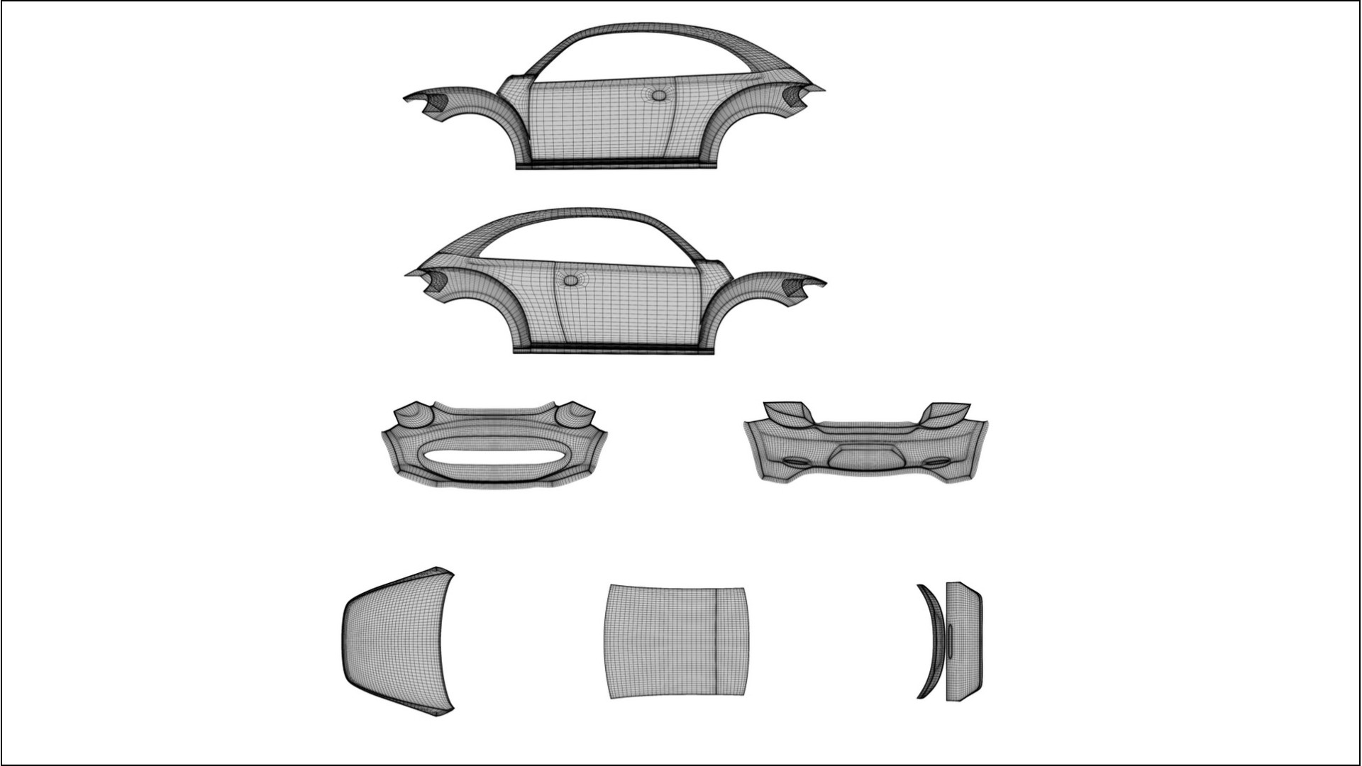 VW Beetle A5 prefacelift pre LCI Film de Protecție pentru Vopsea TPU | ROCKET PPF cu Schimbare de Culoare – Kit Complet Prede 2