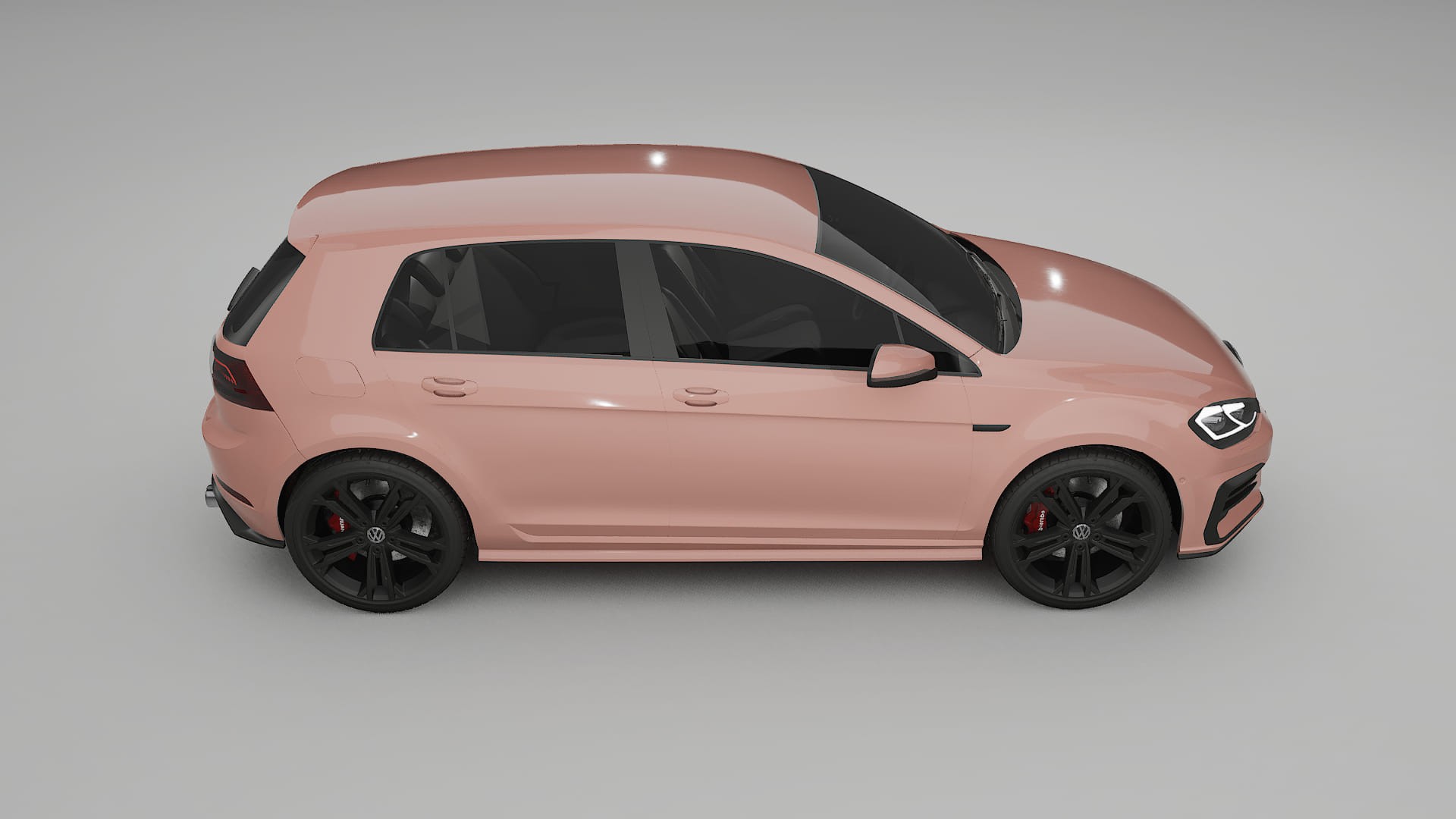 VW Golf Mk7 Film de Protecție pentru Vopsea TPU | BLUSH PPF cu Schimbare de Culoare – Kit Complet Predecupat
