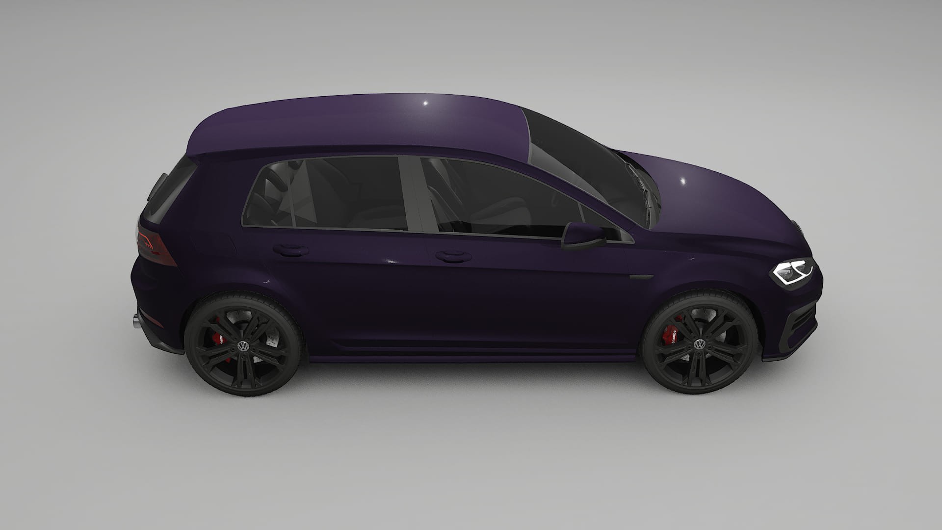 VW Golf Mk7 Film de Protecție pentru Vopsea TPU | VIOLET PPF cu Schimbare de Culoare – Kit Complet Predecupat
