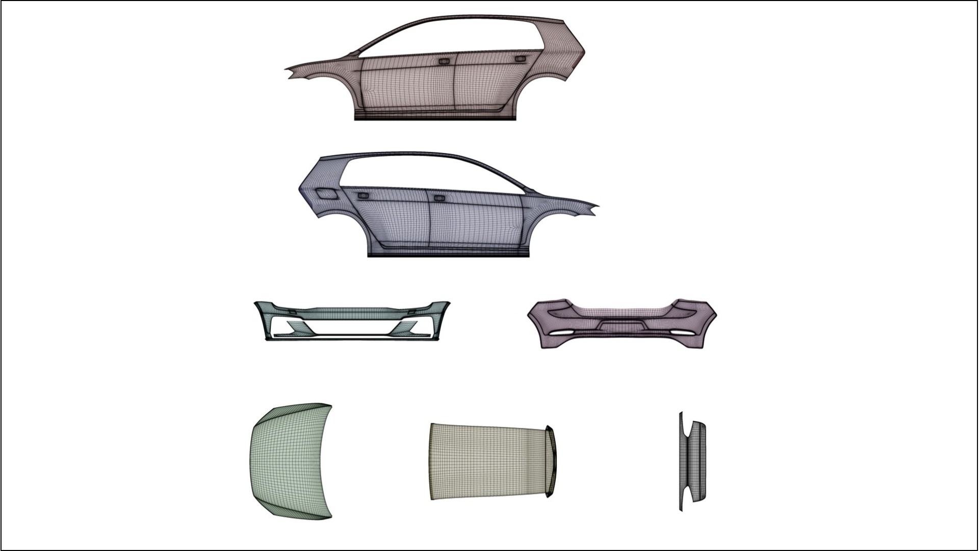 VW Golf Mk7 Film de Protecție pentru Vopsea TPU | NEBULA PPF cu Schimbare de Culoare – Kit Complet Predecupat